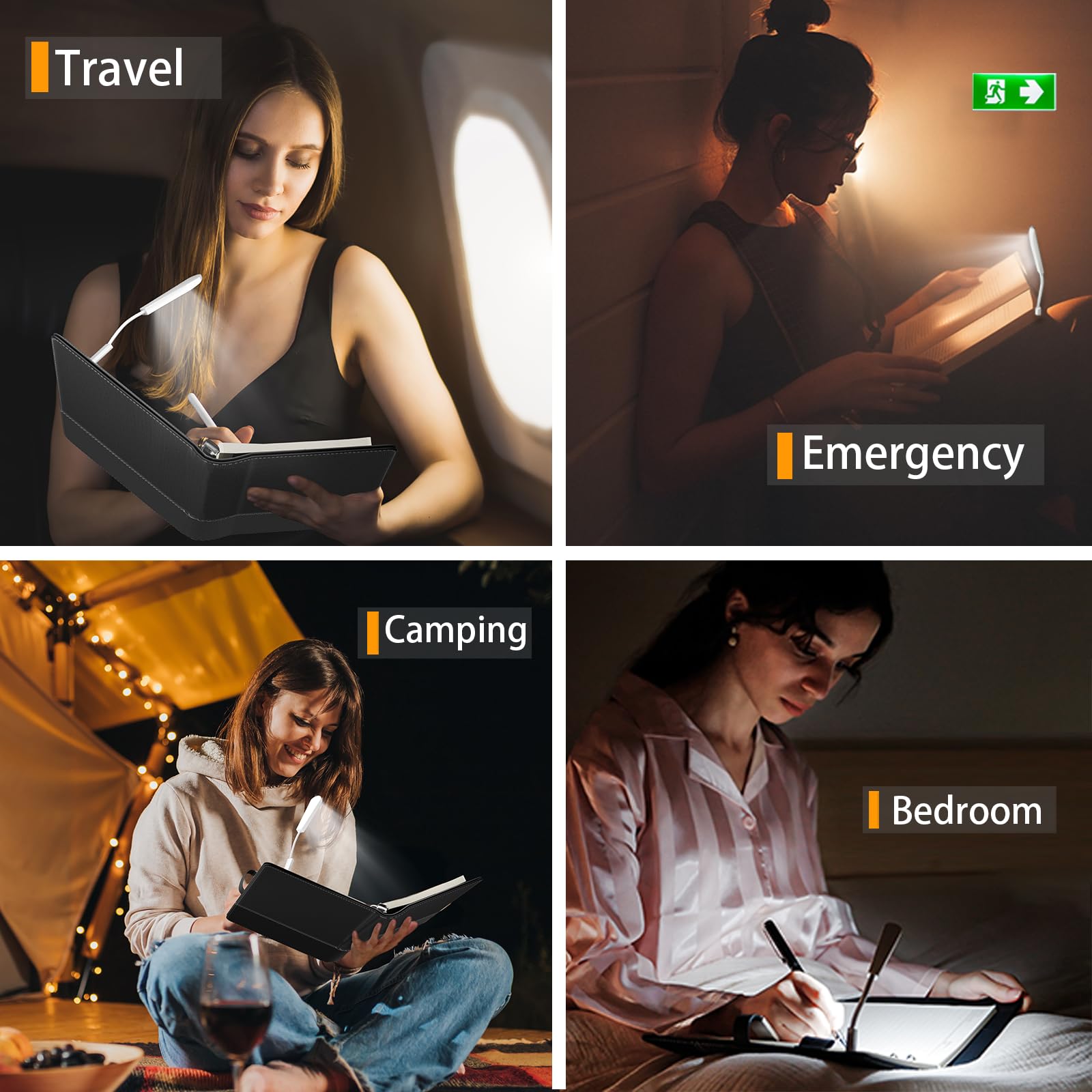 2025-2026 Planner with Book Light & 15W Wireless Charger | Traveler's Notebook with Power Bank | A5 Binder Journal & Padfolio Set for Men & Women | Perfect for Office, School, Travel and Daily Organization
