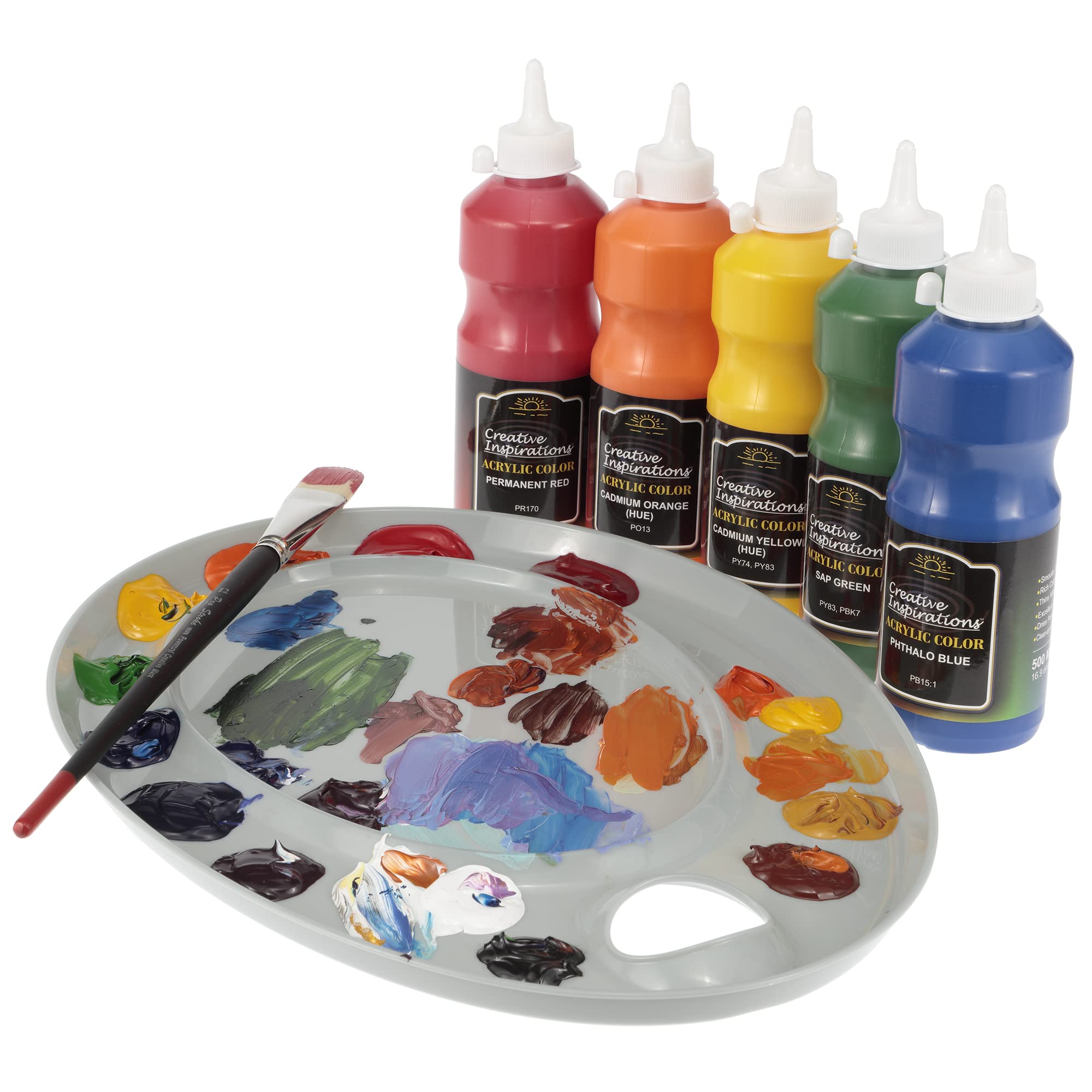 Dioxazine Violet Acrylic Paint - 500mL (2 Pack) - Smooth & Creamy Consistency, Vibrant Pigmentation, High Coverage for Artists & Hobbyists - Easy Cleanup with Soap & Water - Perfect for Canvas Painting, DIY Crafts & Home Decor Projects