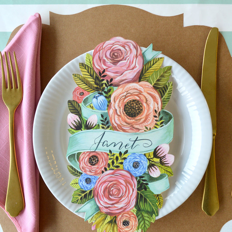 Eco-Friendly Kraft French Frame Placemats for Dining - Perfect for Home, Restaurant & Party Decor