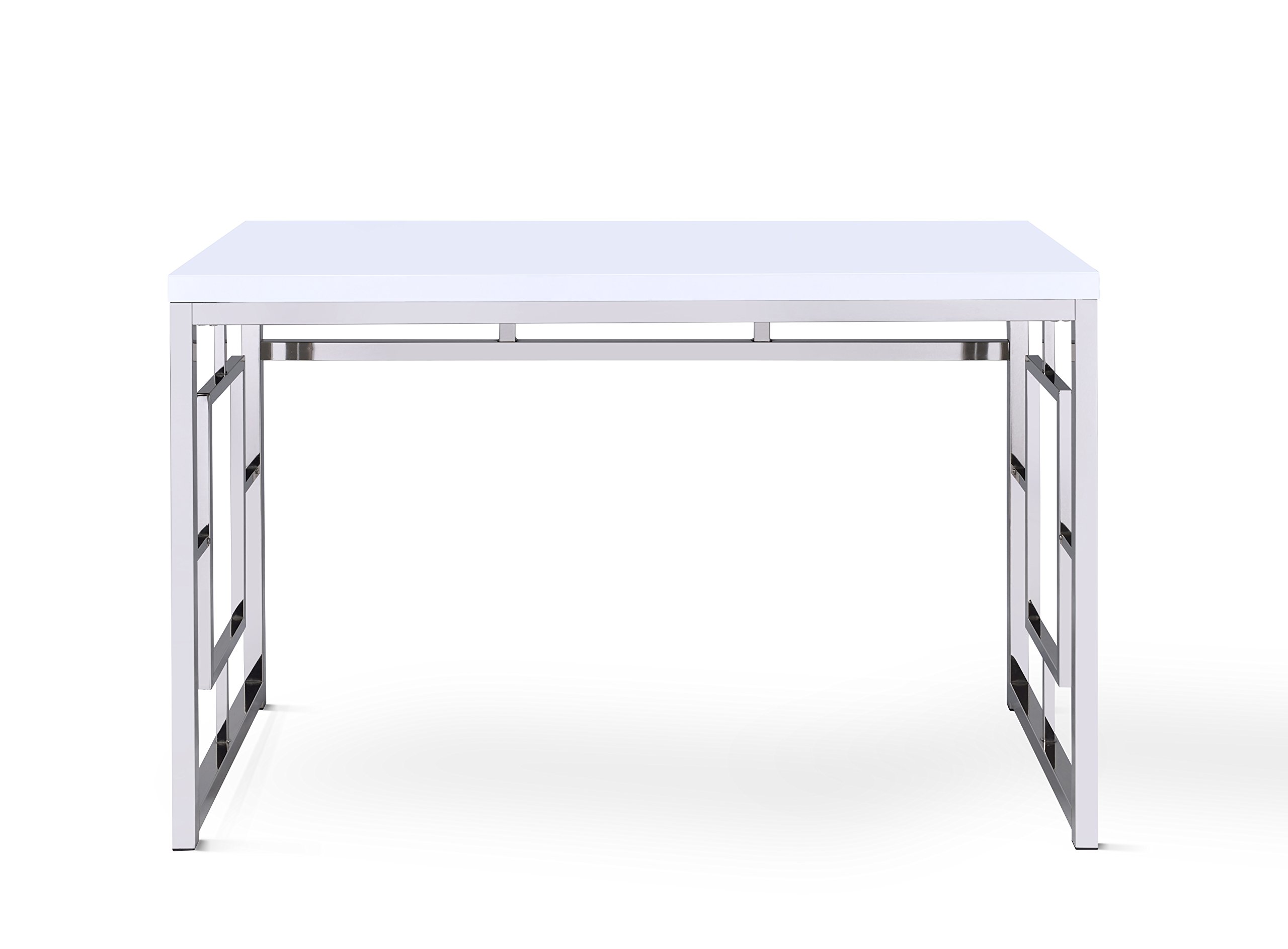 Steve Silver Company Alize White Modern Writing Desk - Home Office Furniture for Small Spaces & Workspaces | Perfect for Remote Work & Study