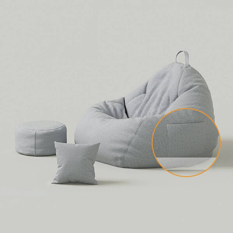 Portable Armless Bean Bag Chair for Adults - Lightweight, Foldable with Storage Bag - Perfect for Lounging, Gaming, and Small Spaces