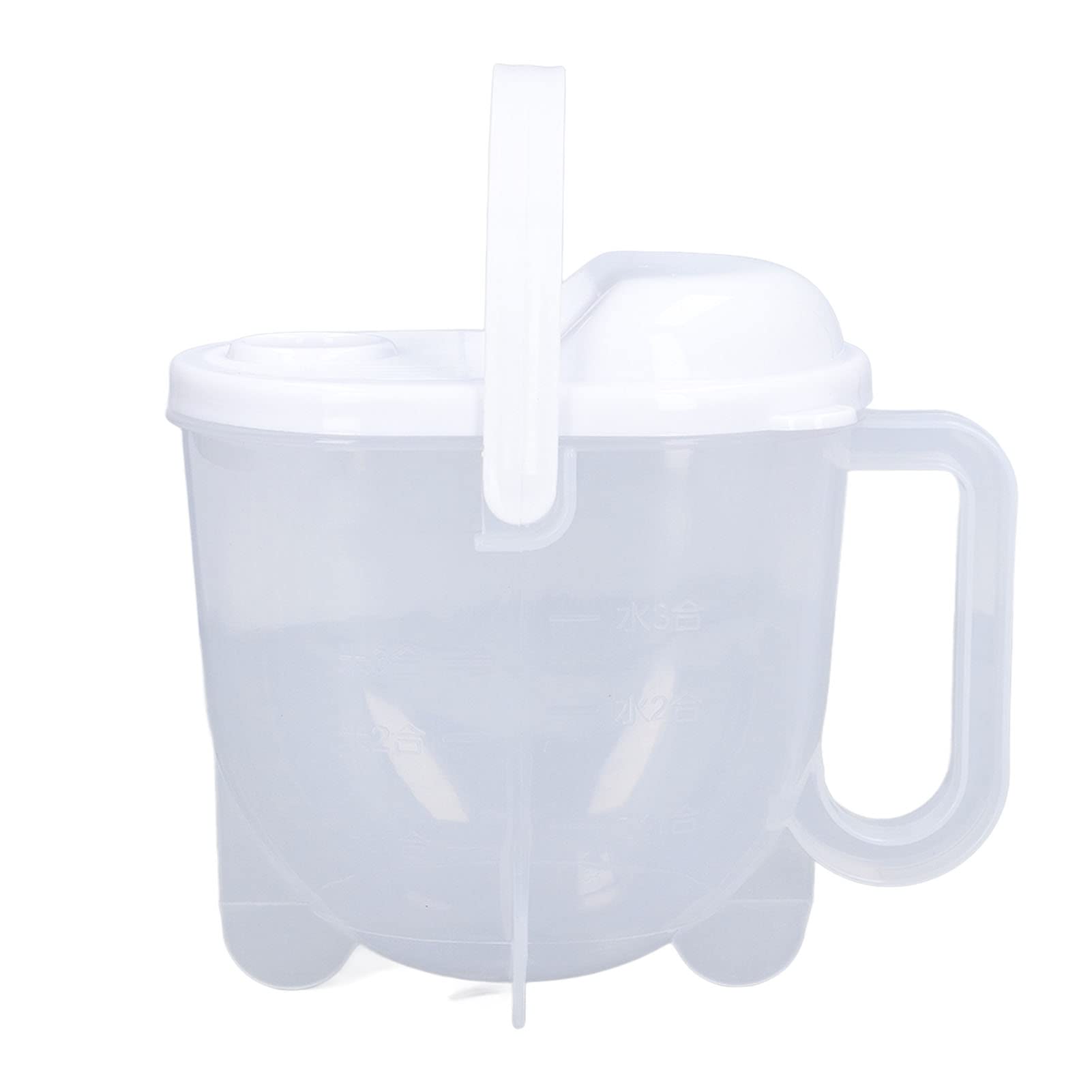 Zerodis Rice Washer with Strainer & Scale - ABS Plastic Bowl for Perfect Rice Washing