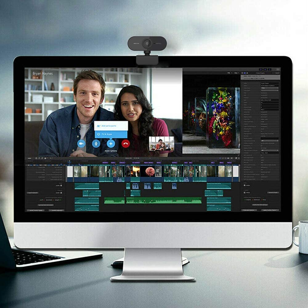 Peak Trading Full HD 1080P Webcam with Built-in Microphone - USB Plug & Play Computer Camera for Laptop, PC & Mac - Perfect for Video Conferencing, Live Streaming, Online Classes & Remote Work