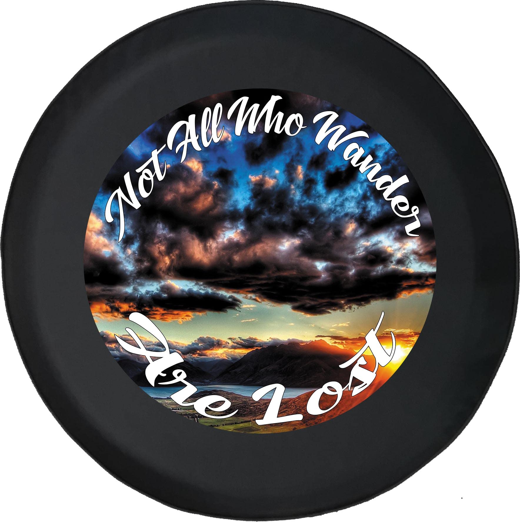 Black 29 Inch Car Tire Cover - Durable Wheel Protector for Trailers, Trucks, SUVs, RVs & Campers | All Weather Protection | Perfect for Road Trips & Off-Road Adventures