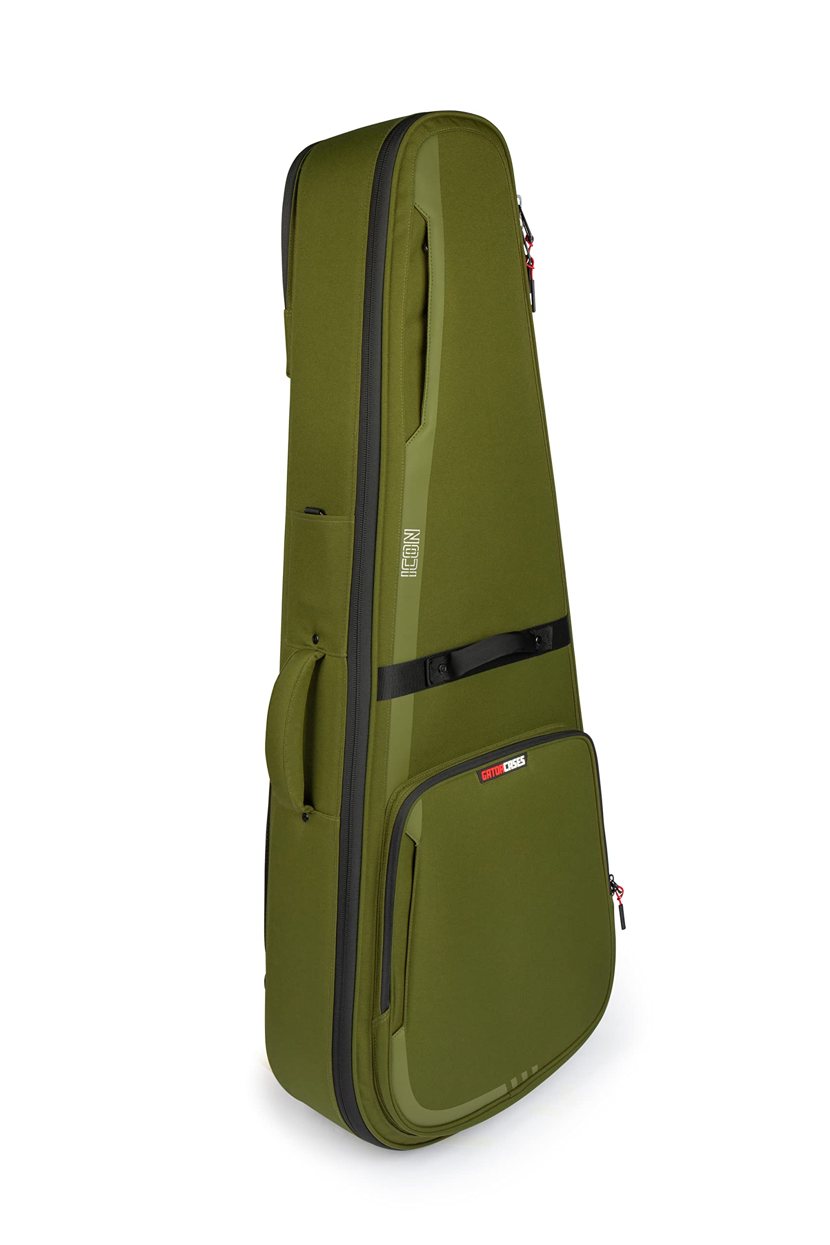 Gator Icon Series Dreadnought Guitar Gig Bag - Green Protective Case for Acoustic Guitars | Perfect for Travel, Gigging & Storage