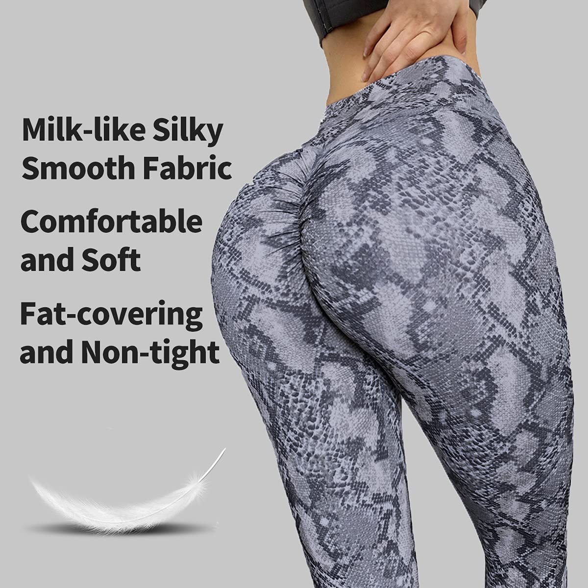 Women's High Waisted Yoga Pants - Butt Lifting Workout Leggings with Tummy Control | Soft Stretchy Full-Length Gym Pants for Yoga, Running & Casual Wear