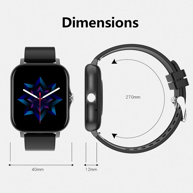 Fitness Smart Watch with Heart Rate Monitor, Sleep Tracking, Waterproof Activity Tracker for Running, Swimming & Outdoor Sports