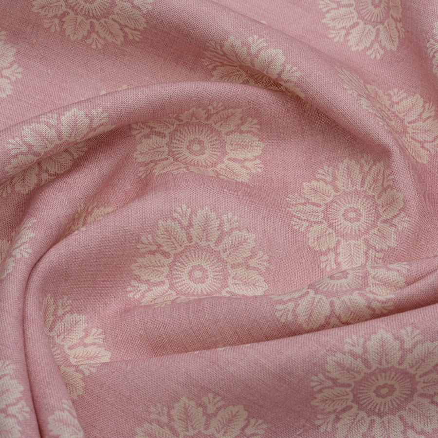 Premium Ronda Linen Blush - Soft & Breathable Linen Fabric for Women's Fashion - Perfect for Summer Dresses, Blouses & Casual Wear