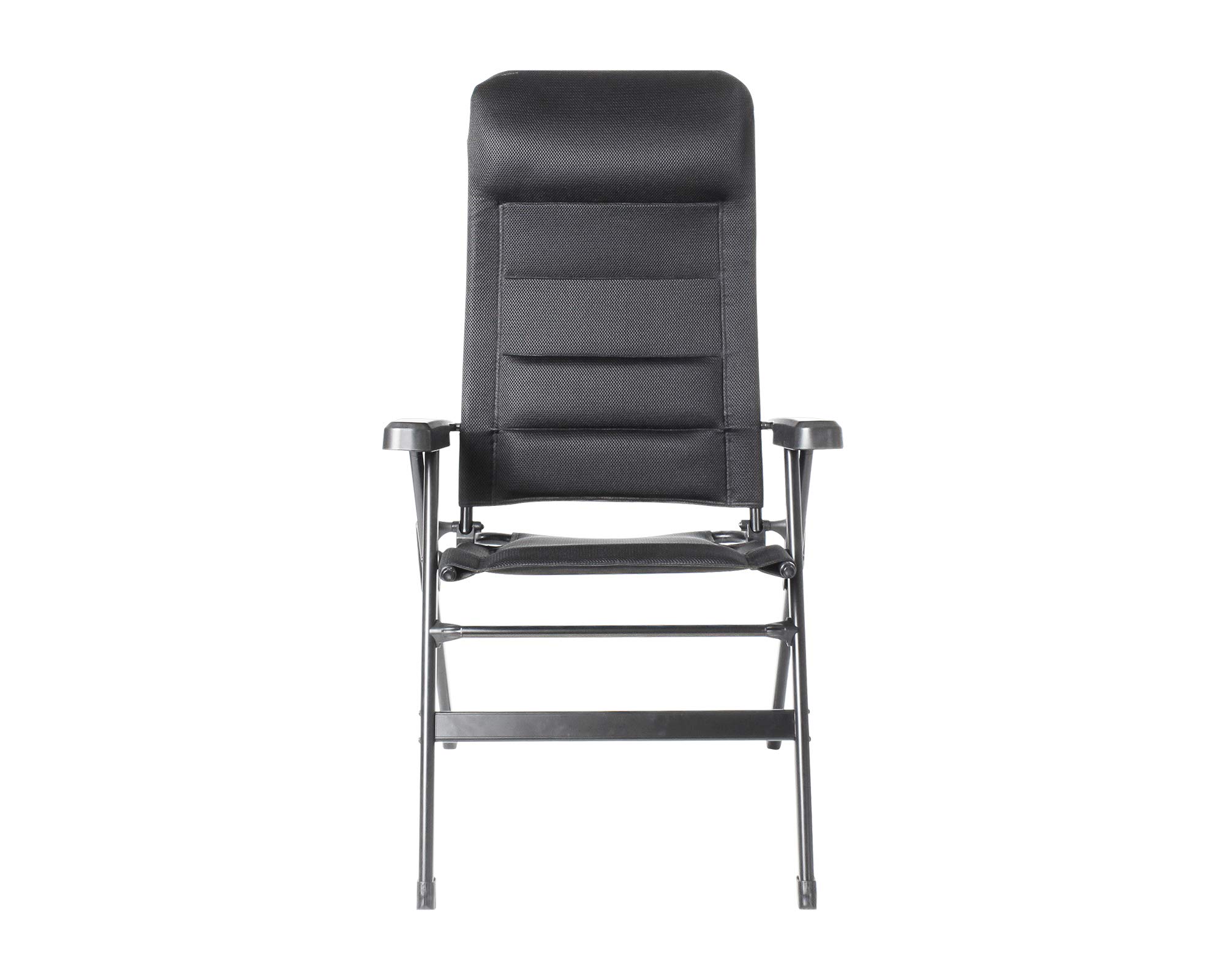 BRUNNER FRA601277 Aravel Camping Chaise Lounge Chair - Black, Portable Outdoor Folding Chair for Camping, Beach, Picnic, Backyard & Patio Relaxation