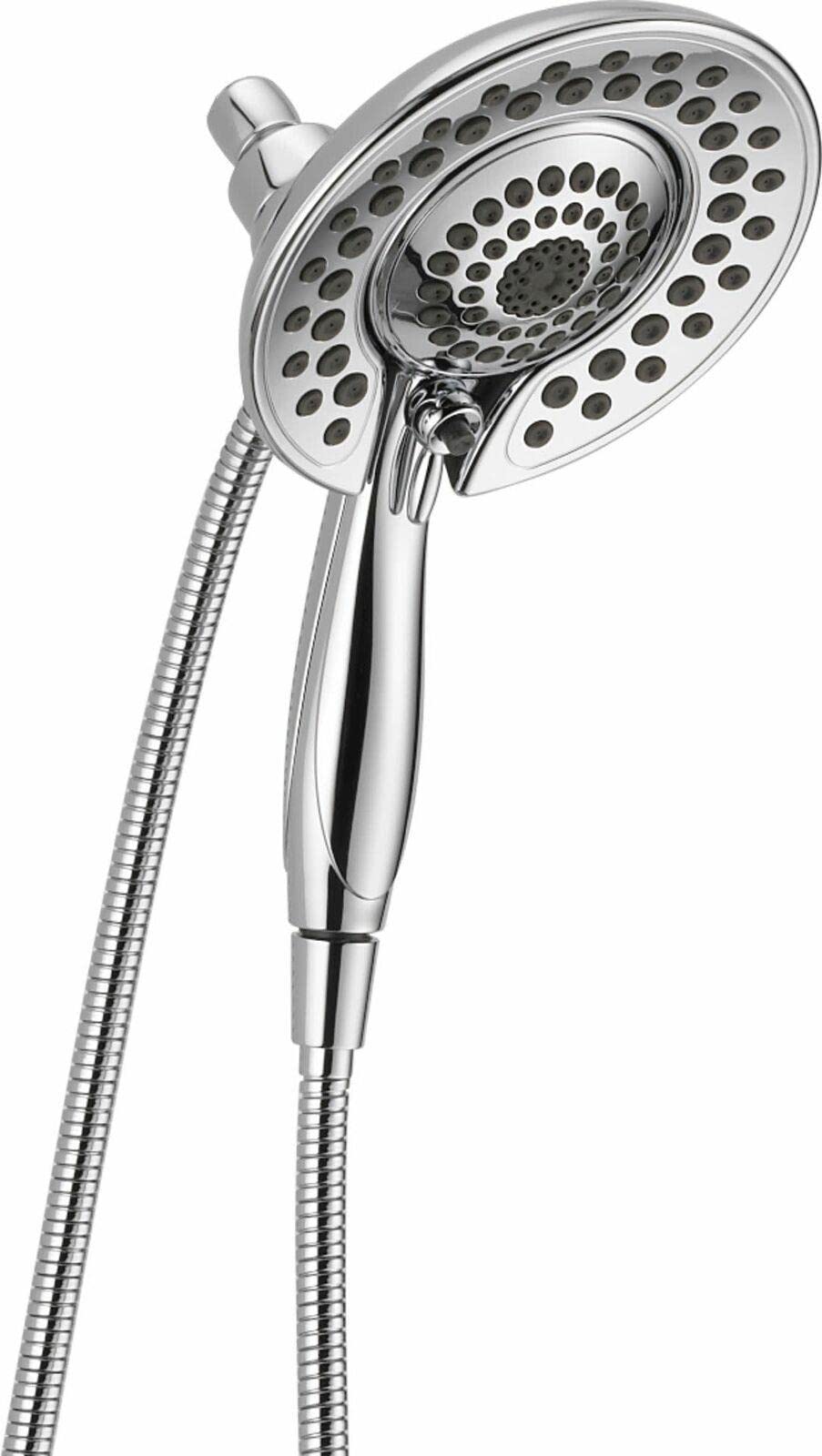 CarteRE 2.5 GPM Multi-Function Shower Head with Handheld - Chrome Finish, Rain Setting & Adjustable Spray Modes for Bathroom, Spa-Like Shower Experience