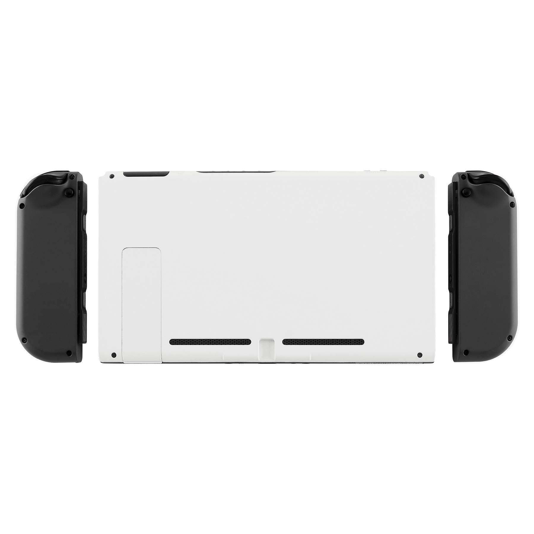 eXtremeRate White Replacement Back Plate for Nintendo Switch - DIY Housing Shell Case with Kickstand (Console Not Included) | Perfect for Customization & Gaming Accessories