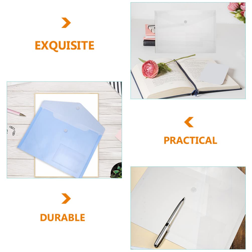12-Piece A5 File Folder Set - Plastic Document Organizer with Storage Bag for Test Papers, Office & School Supplies | Perfect for Office, Home & Classroom Organization