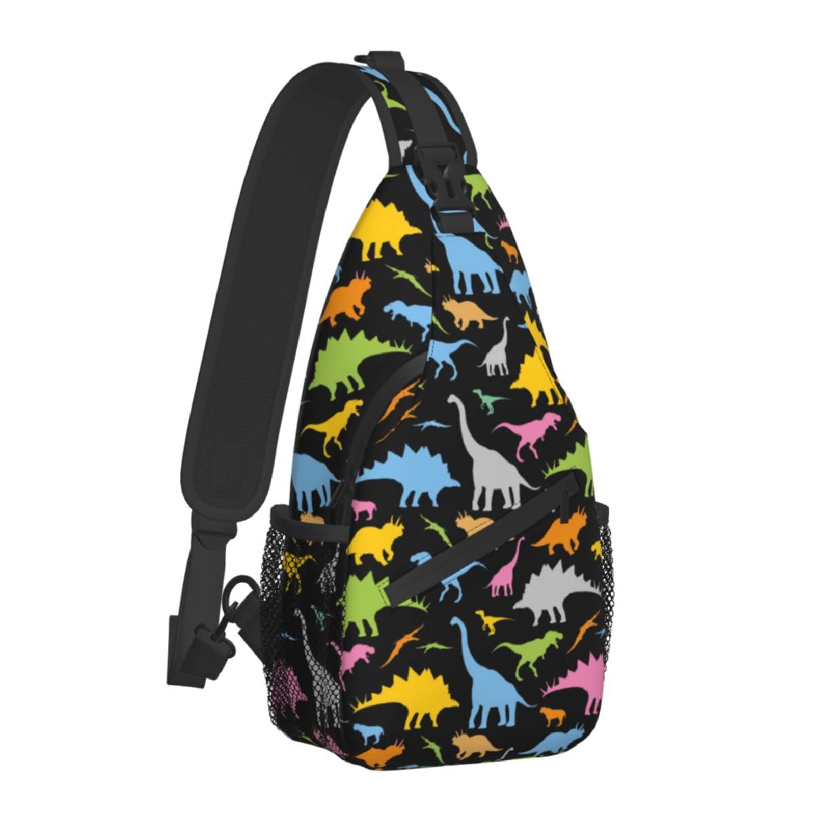 Dinosaur Sling Bag for Travel & Hiking - Unisex Crossbody Backpack