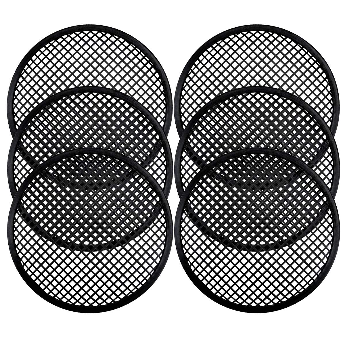 3 Pairs 15 Inch Universal Subwoofer Metal Waffle Grills - Heavy Duty Speaker Cover Guard for Car Audio, Home Theater & DJ Equipment Protection
