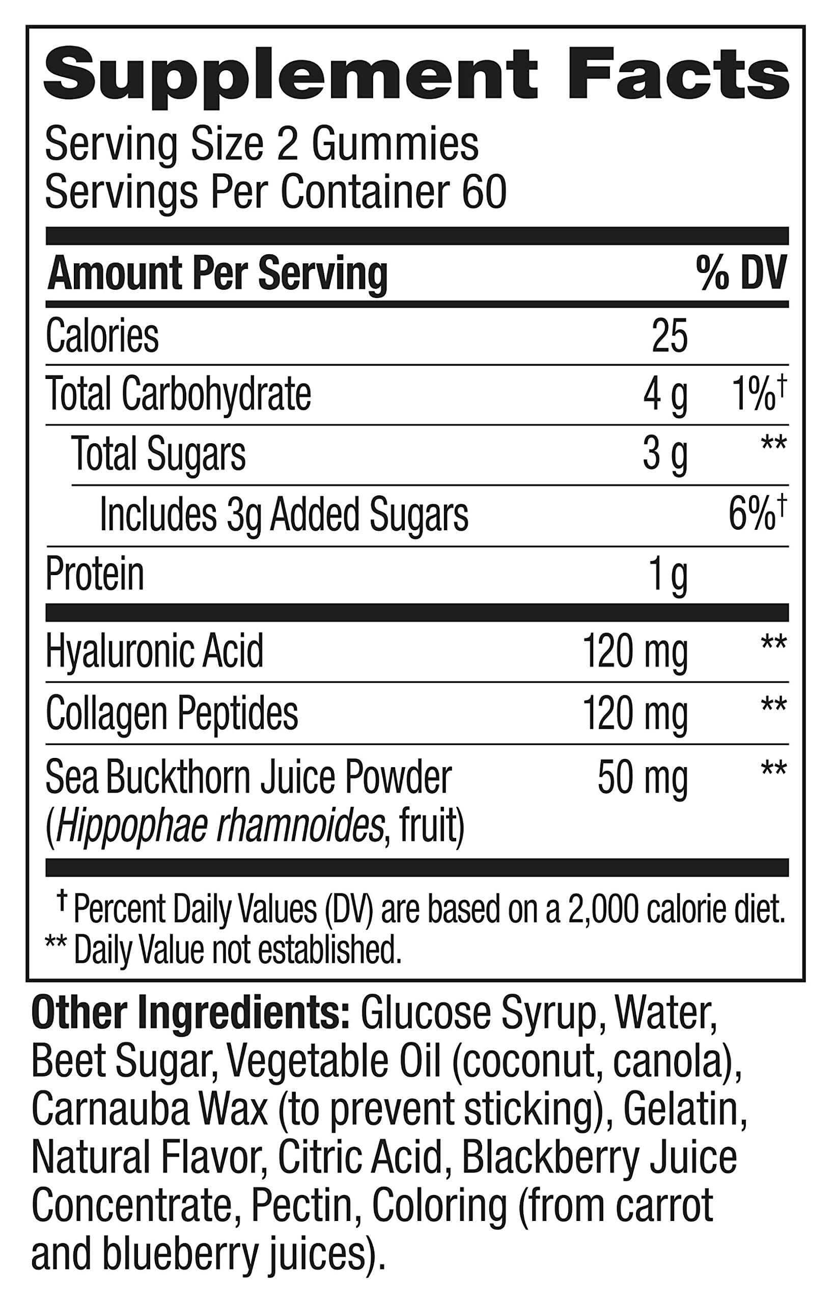 OLLY Glowing Skin Collagen Gummies with Hyaluronic Acid & Sea Buckthorn - Berry Flavor Chewable Supplement for Hydrated & Youthful Skin - 120 Count Pouch (Pack of 6, 60 Day Supply) - Perfect for Daily Skincare Routine & On-the-Go Beauty Boost