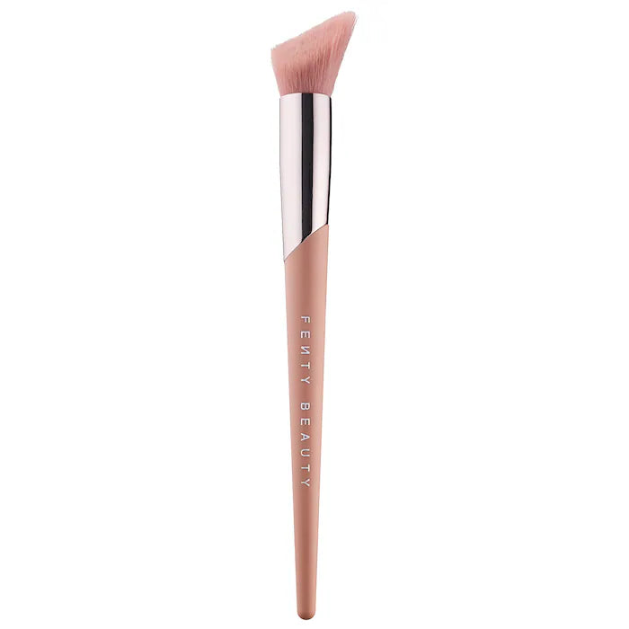 Fenty Beauty by Rihanna Cheek Hugging 120 Highlighter Brush - Soft Synthetic Bristles for Flawless Glow Application | Perfect for Contouring, Blending & Everyday Makeup