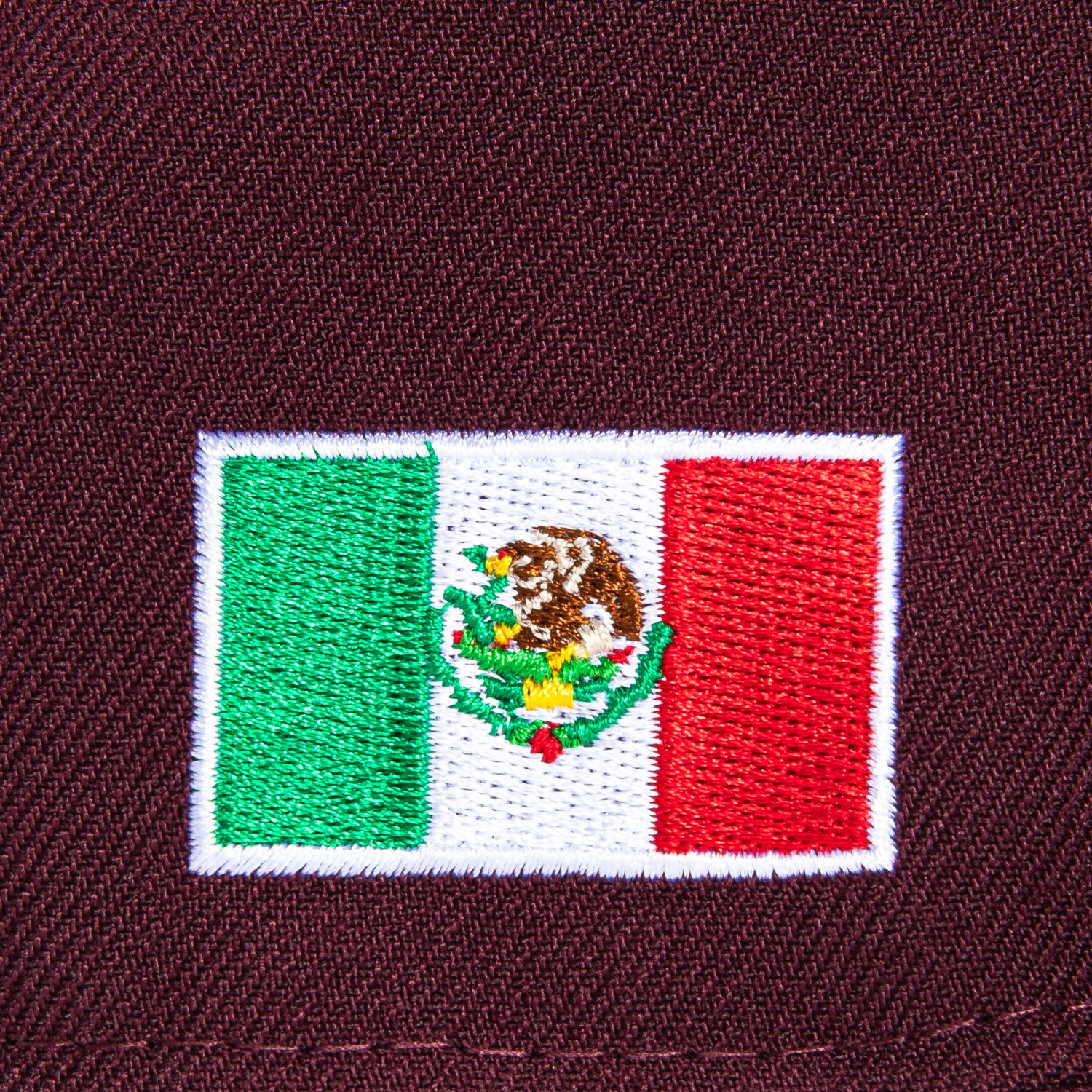 New Era 59Fifty Arizona Diamondbacks Mexico Flag Patch Snapback Hat - Maroon, Black & White | Official MLB Licensed Baseball Cap for Fans, Streetwear & Sports Enthusiasts