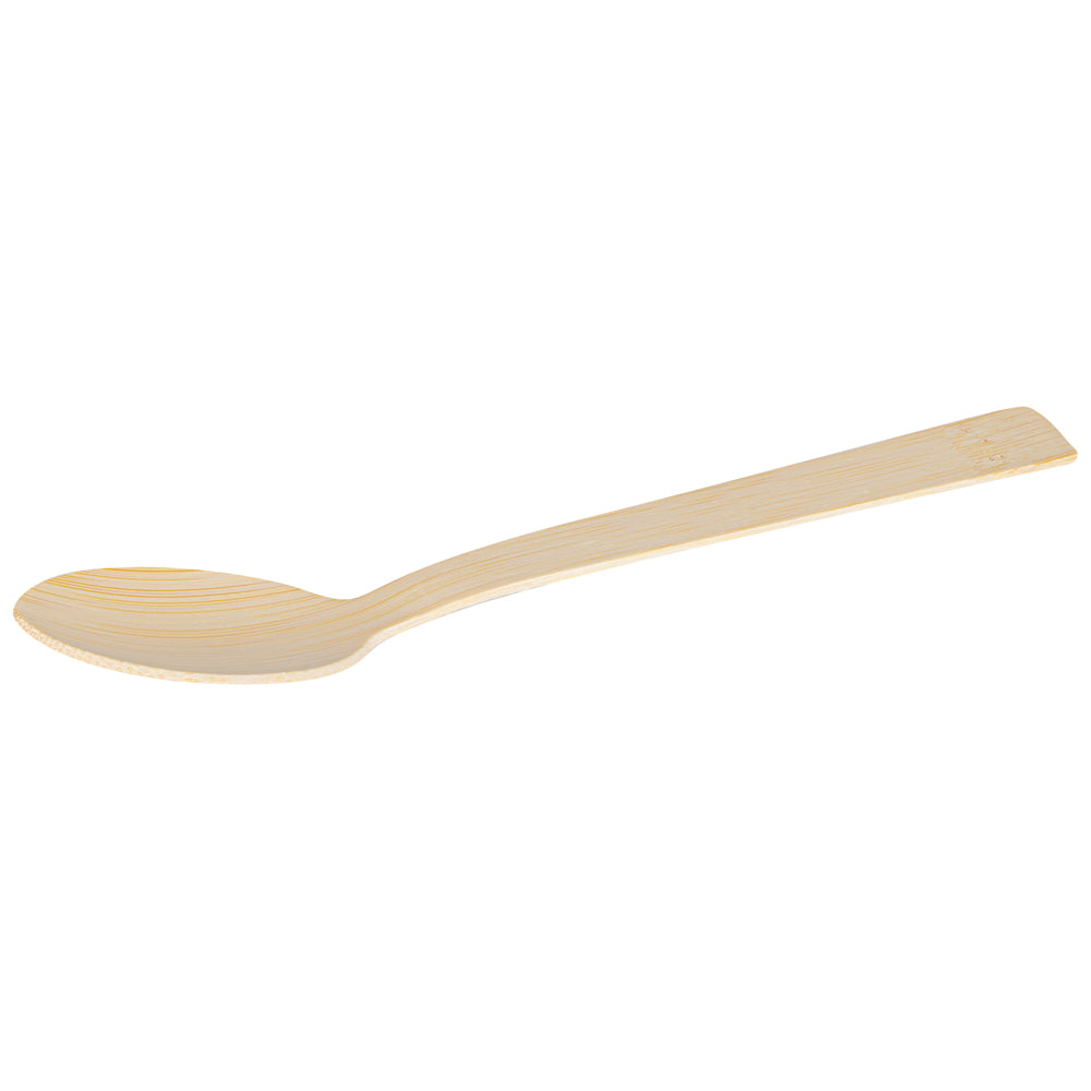 Eco-Friendly Bamboo Disposable Spoons - 100 Count, 7