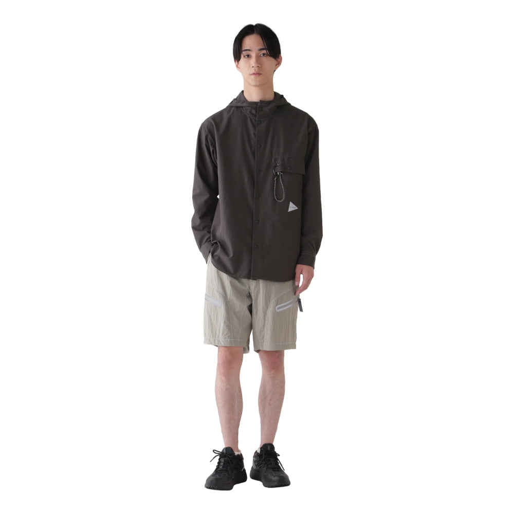 AND WANDER Lightweight Hiking Shorts for Men - Quick-Dry Grey Outdoor Shorts - Perfect for Hiking, Camping & Trail Running
