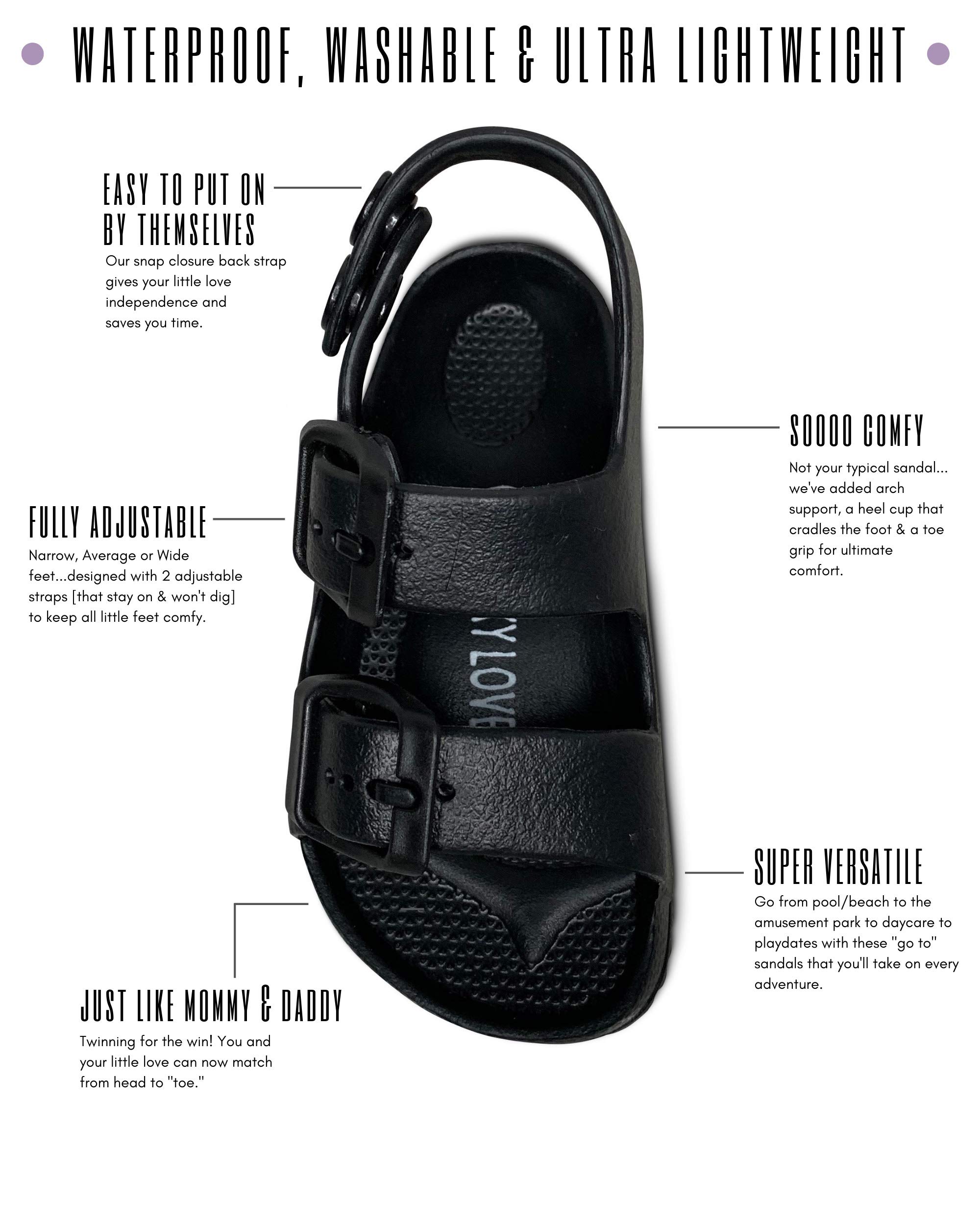 **Lucky Love Non-Slip Toddler Water Shoes for Girls & Boys – Comfortable & Quick-Dry for Beach, Pool & Outdoor Play**