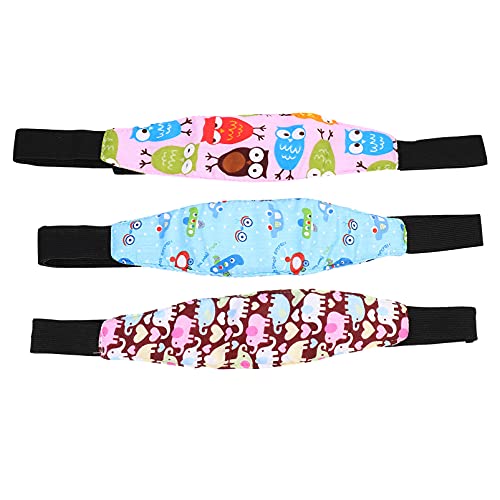 BESTOYARD 3-Piece Baby Car Seat Neck Support Pillow - Infant Head Cushion for Toddlers, Adjustable Head Holder with Secure Belt Fastening - Perfect for Safe Travel & Comfortable Napping in Car Seats