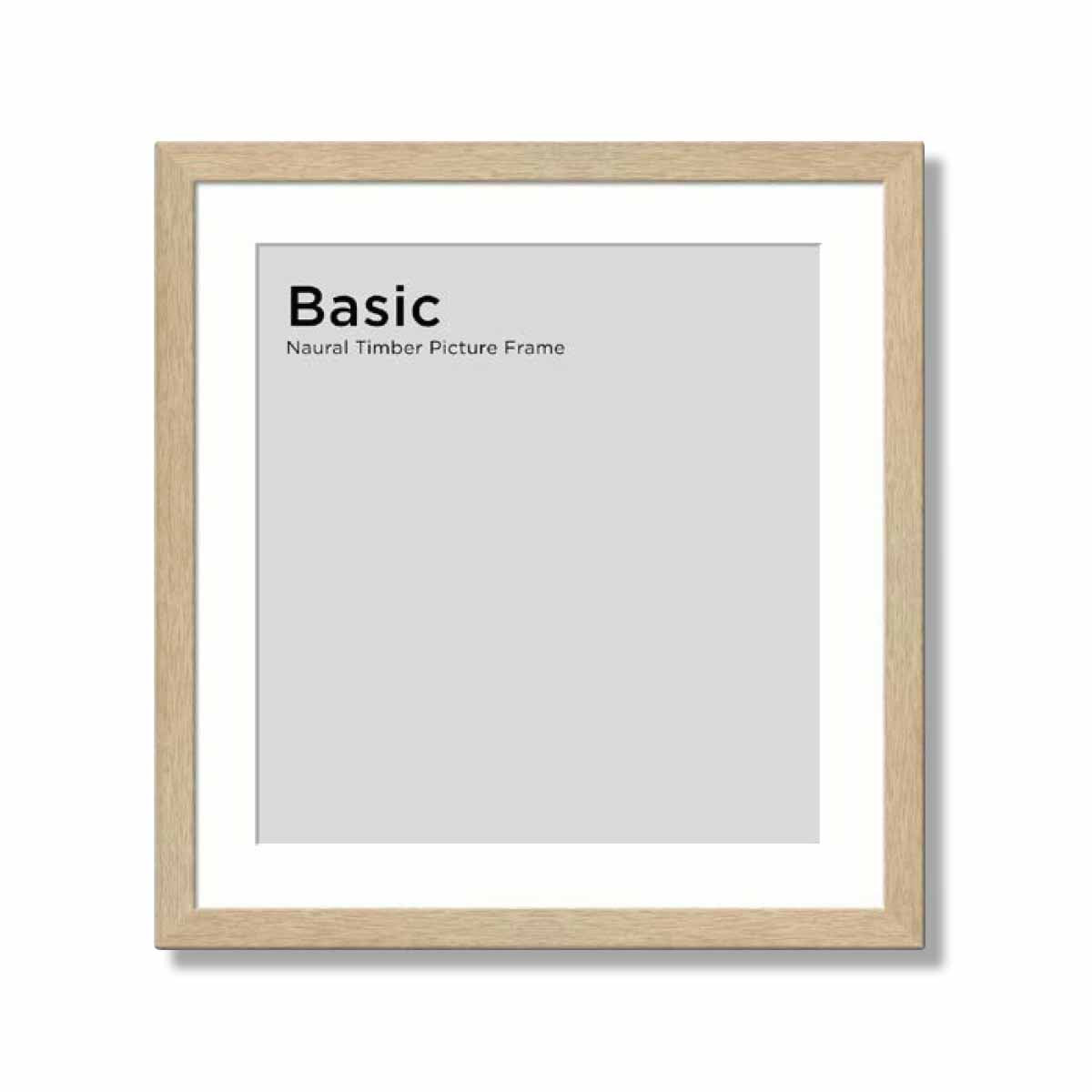Natural Wood Picture Frame - Handcrafted Solid Timber Photo Frame for Wall Art, Home Decor & Office Display