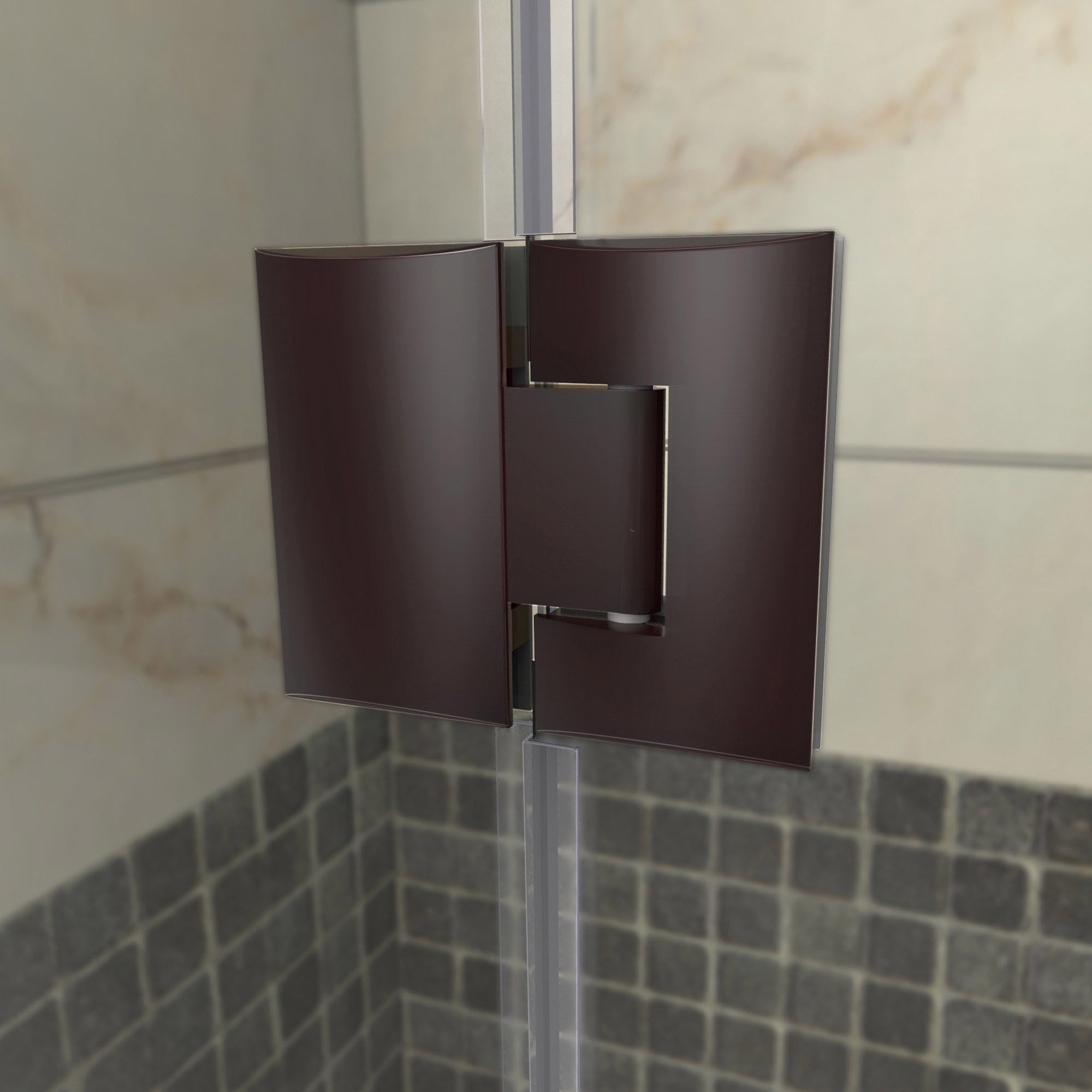 DreamLine Prism Lux 40x40x74.75 Inch Frameless Hinged Shower Enclosure with SlimLine Base Kit - Modern Bathroom Upgrade for Small Spaces & Luxury Homes