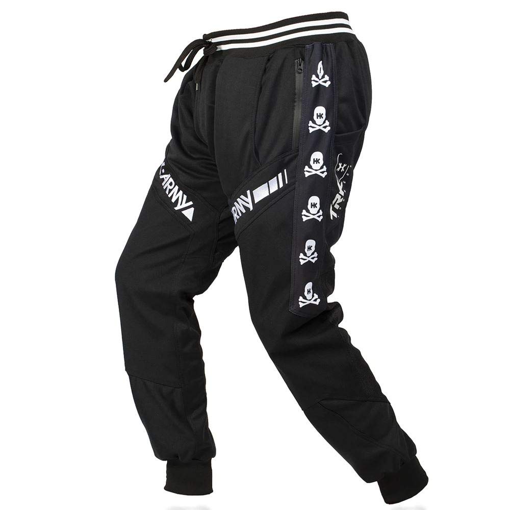 HK Army Paintball Pants - TRK Joggers (2X-Large, HK Skull Black) | Lightweight & Durable Paintball Gear for Outdoor Sports & Tactical Games