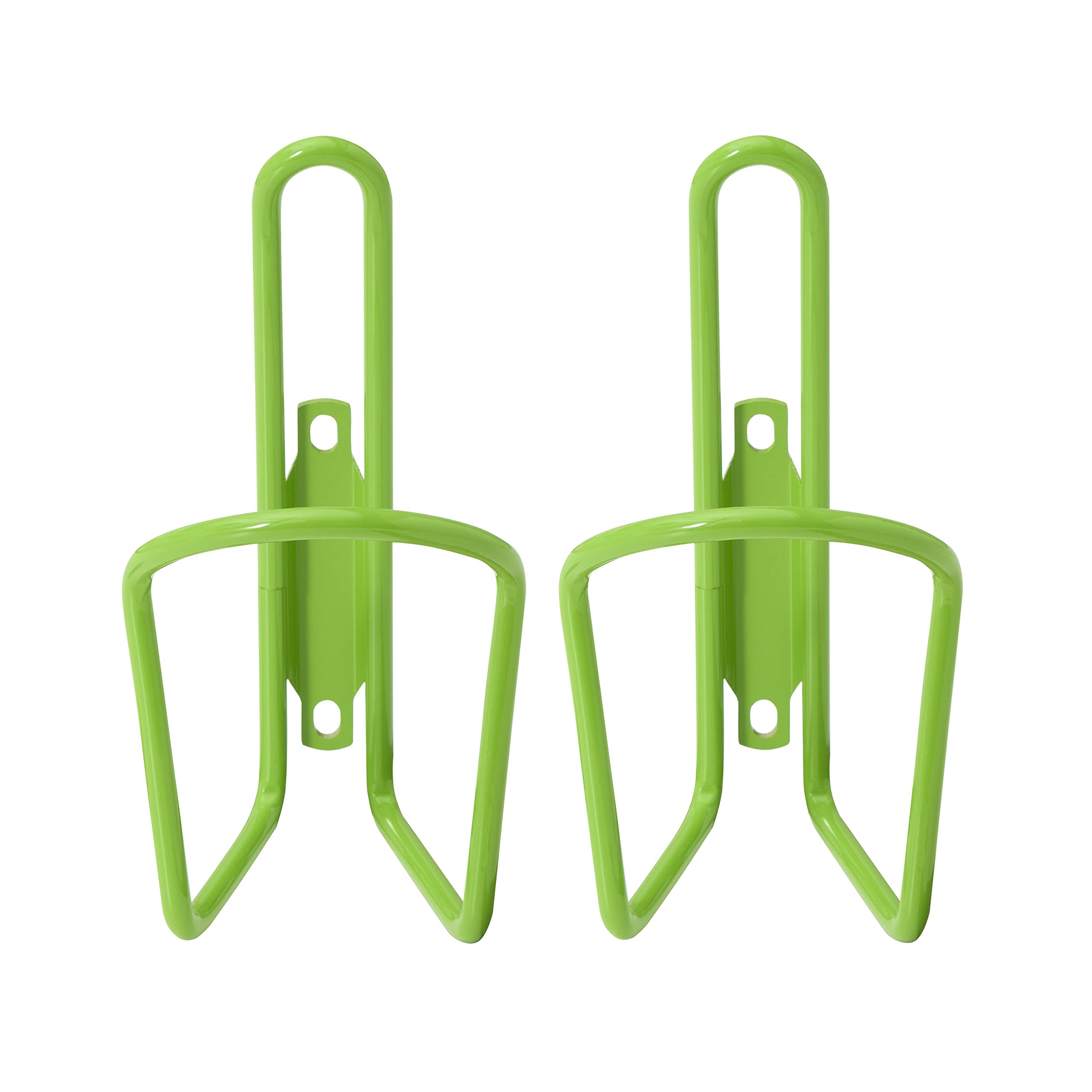 Lightweight Aluminum Bike Water Bottle Cage - Durable & Secure for MTB & Road Bicycles - 2 Pack (Green) - Perfect for Cycling, Commuting & Outdoor Sports