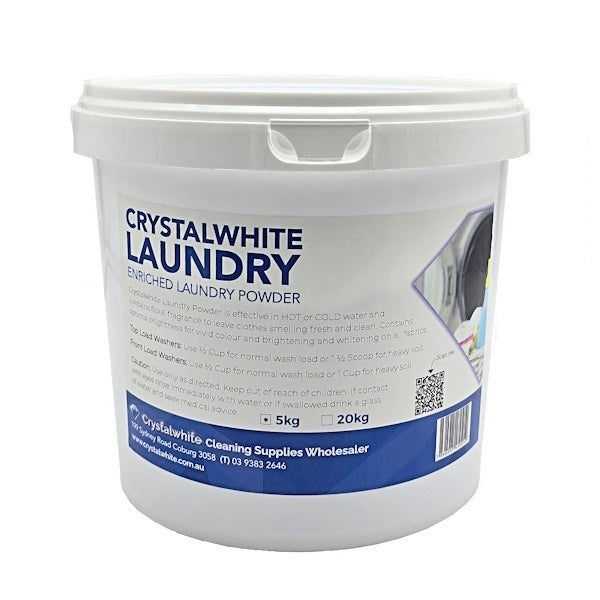 Crystalwhite Enriched Laundry Powder - Powerful Stain Remover & Brightener for Whites & Colors | Ideal for Family Laundry, Baby Clothes & Delicate Fabrics