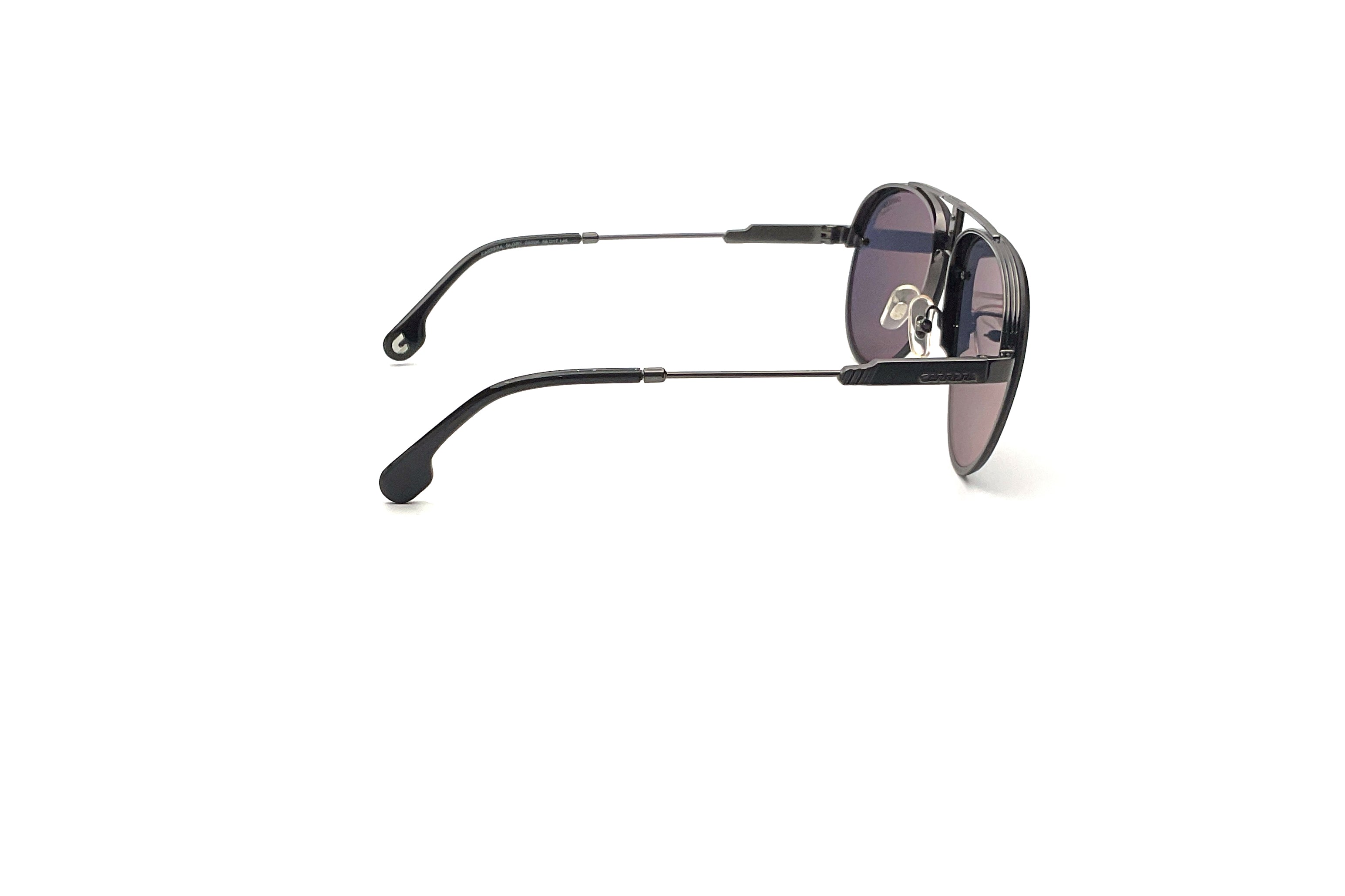 Carrera Glory Matte Black Sunglasses - Polarized UV Protection for Men & Women - Perfect for Driving, Running, and Outdoor Activities