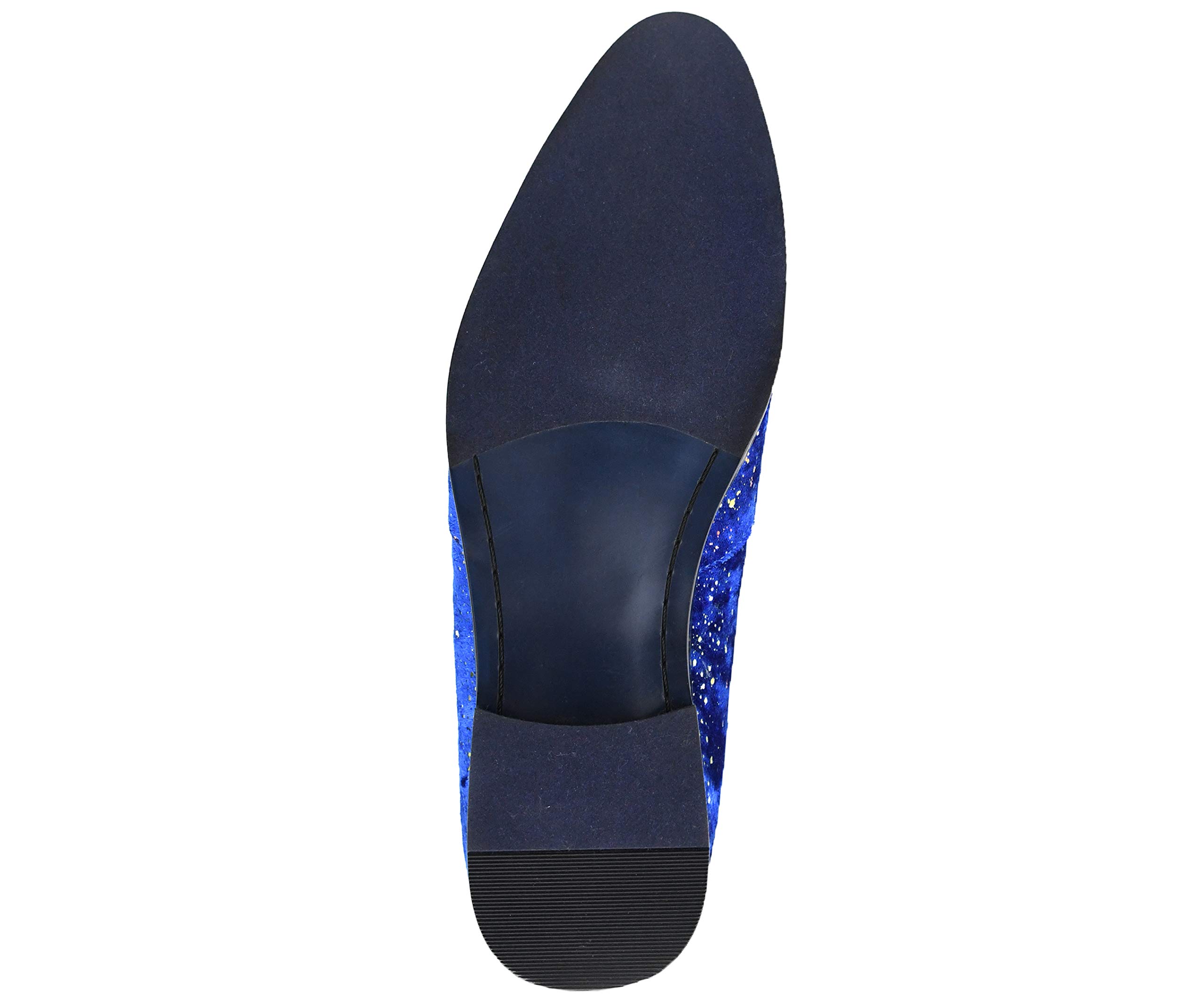 Amali Chaz Men's Velvet Loafers with Gold Chain Tassel & Metal Tip - Elegant Slip-On Dress Shoes for Formal Occasions - Perfect Gift for Weddings, Parties & Business Events