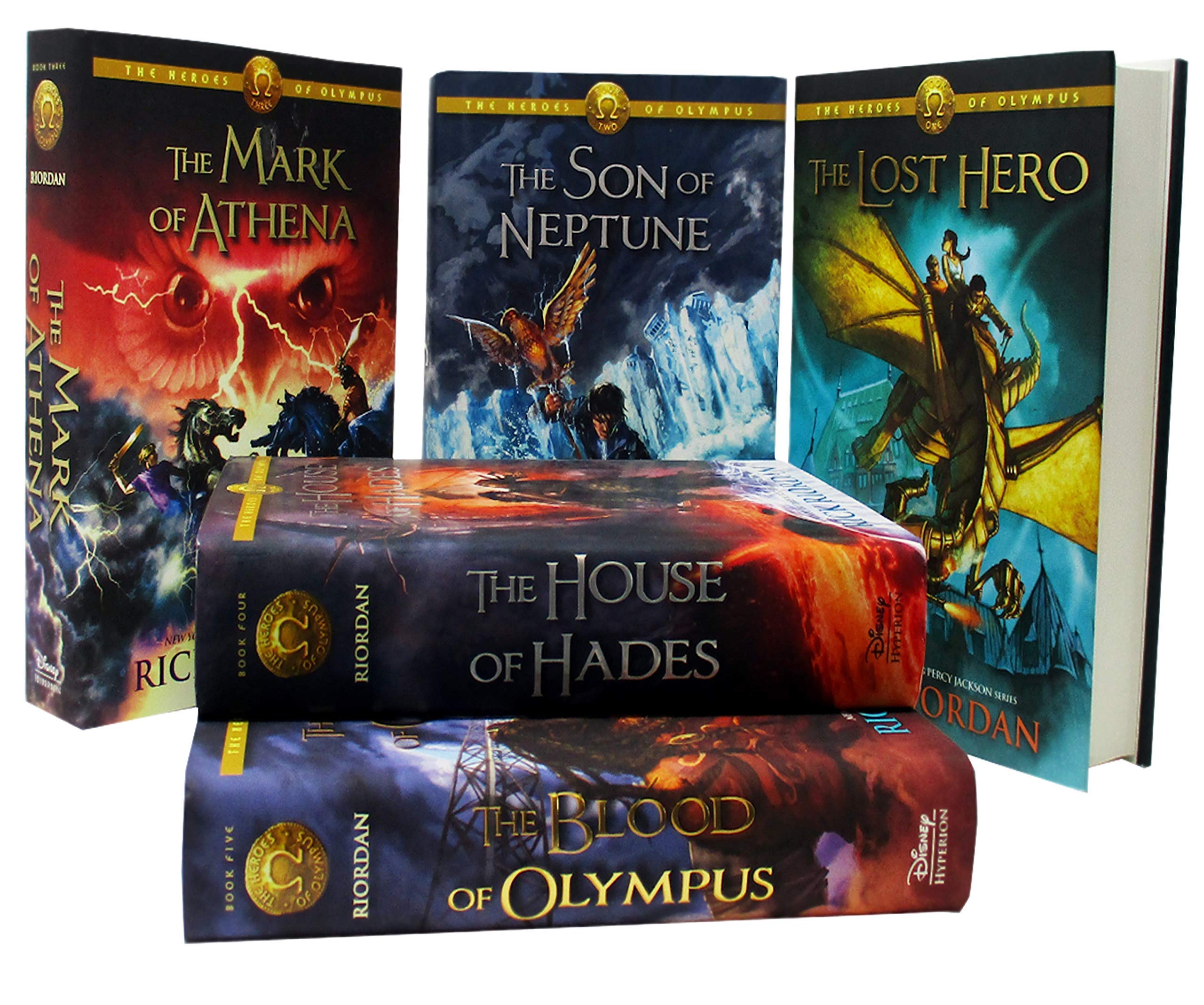 The Heroes of Olympus 5-Book Hardcover Box Set by Rick Riordan - Complete Greek Mythology Adventure Series for Teens & Young Adults | Perfect for Gifts, Book Clubs, and Fantasy Readers