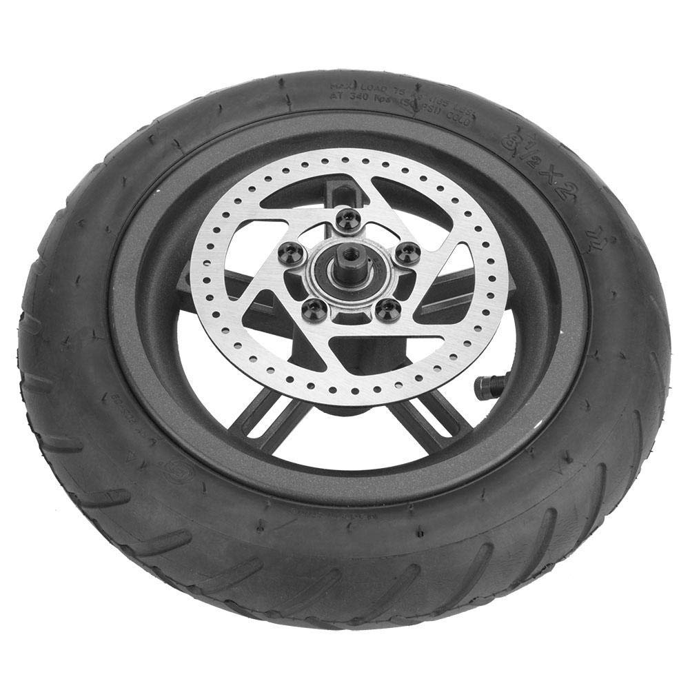 Electric Scooter Wheel - Rear Tire with Disc Brake for M365 & Stunt Scooters | Bare Feet Compatible | Perfect for Commuting, Tricks & Urban Riding