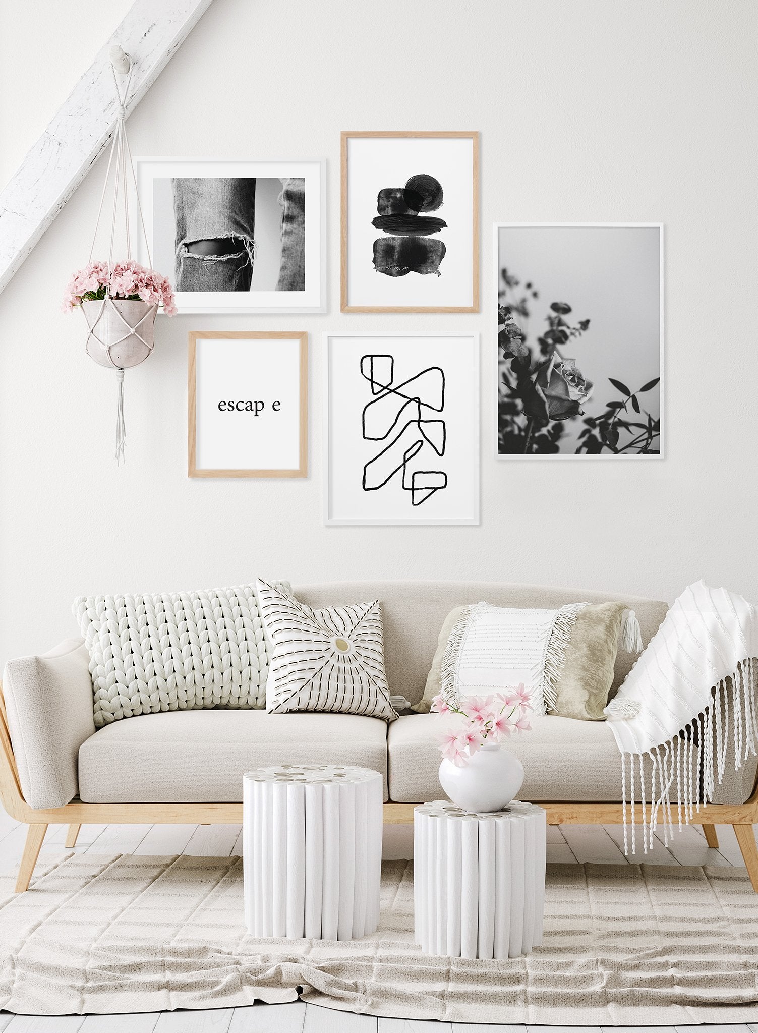 Romantic Rose Wall Art Poster - Elegant Floral Decor for Living Room, Bedroom & Office | Perfect Gift for Home Decor Lovers