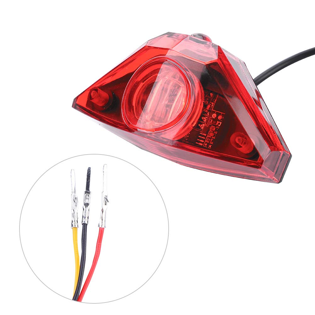 Universal Electric Bike Scooter Tail Brake Light - Bright LED Rear Safety Warning Lamp for Bicycles & E-Bikes | DIY Accessory for Night Riding & Commuting