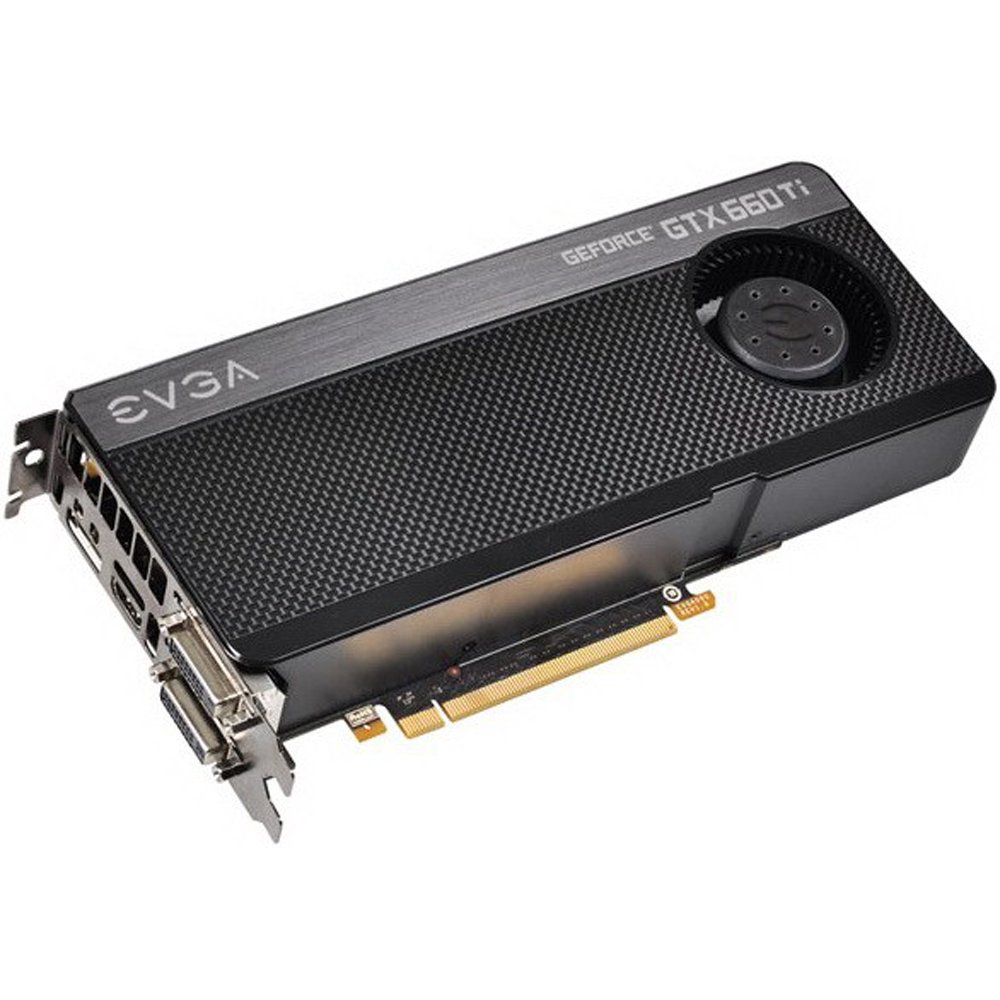 EVGA GeForce GTX 660Ti 2GB GDDR5 Graphics Card with DVI-I, DVI-D, HDMI, DisplayPort & SLI Support (02G-P4-3660-KR) - Perfect for Gaming, Video Editing & High-Performance Computing