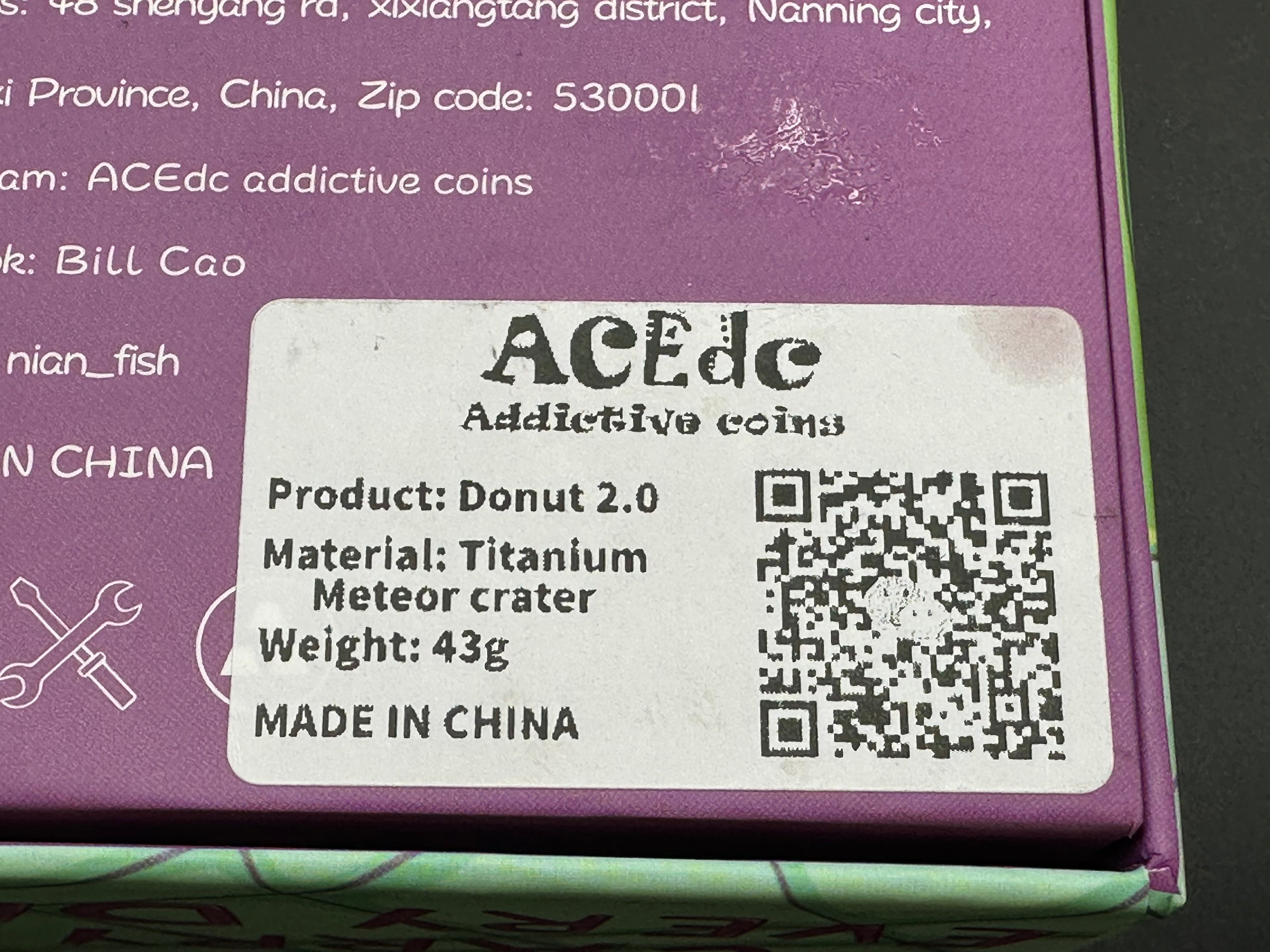 ACEdc Donut 2.0 Haptic Coin - Premium Fidget Toy for Stress Relief & Focus - Perfect for Office, School, and Anxiety Management