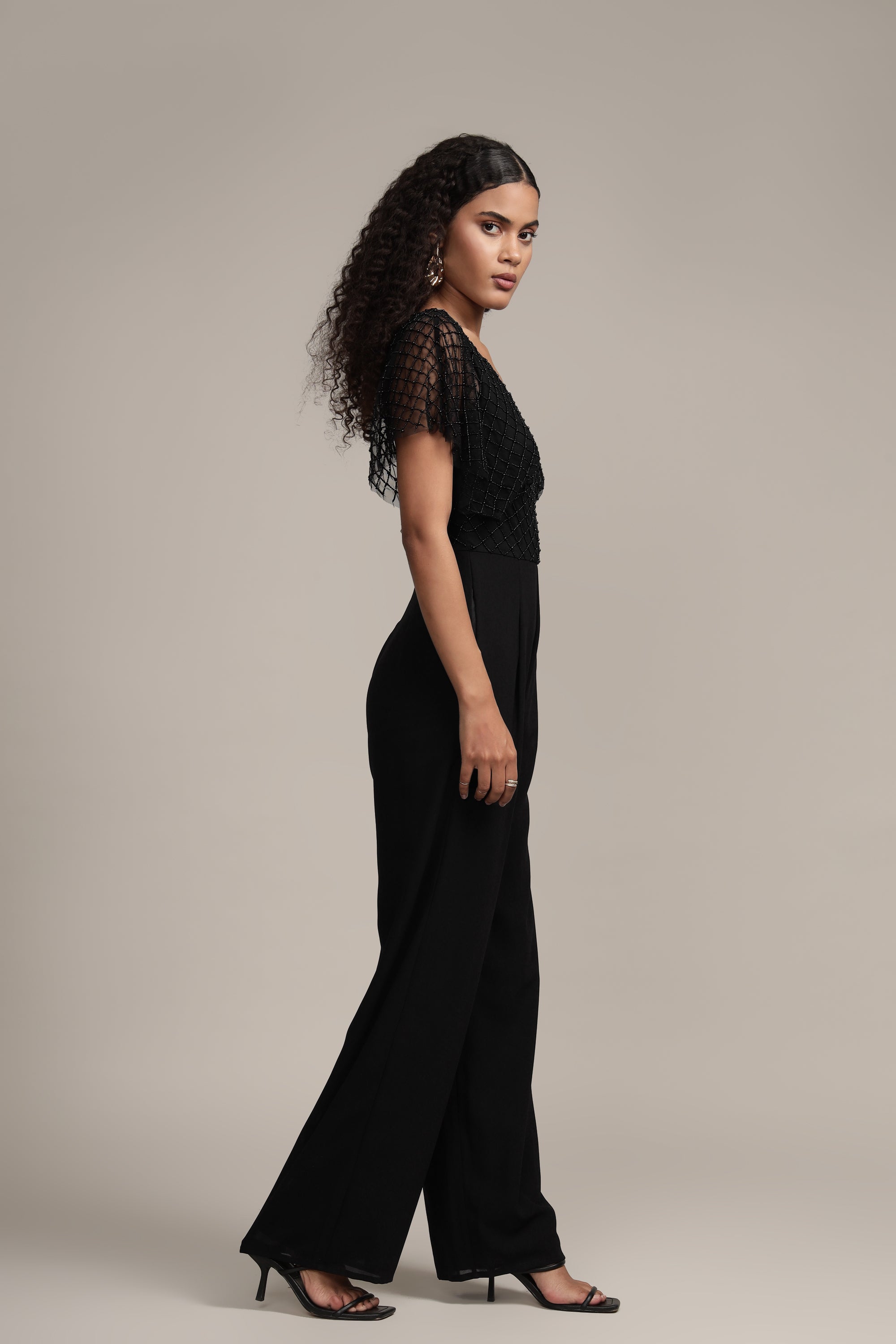 Laura Black Jumpsuit for Women - Stylish and Comfortable One-Piece Outfit for Casual Wear, Office, and Evening Events