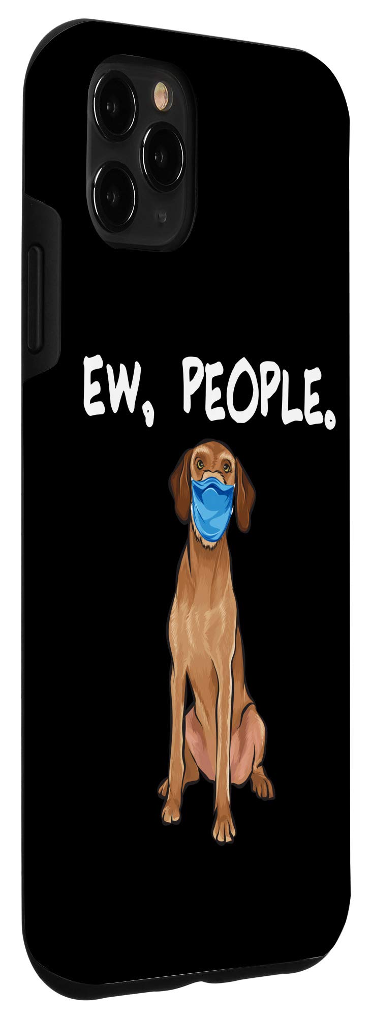 iPhone 11 Pro Max Case with Wirehaired Vizsla Dog Wearing Face Mask Design - Perfect for Dog Lovers & Unique Phone Protection (Ideal for Daily Use, Travel, and Showcasing Your Pet Love)