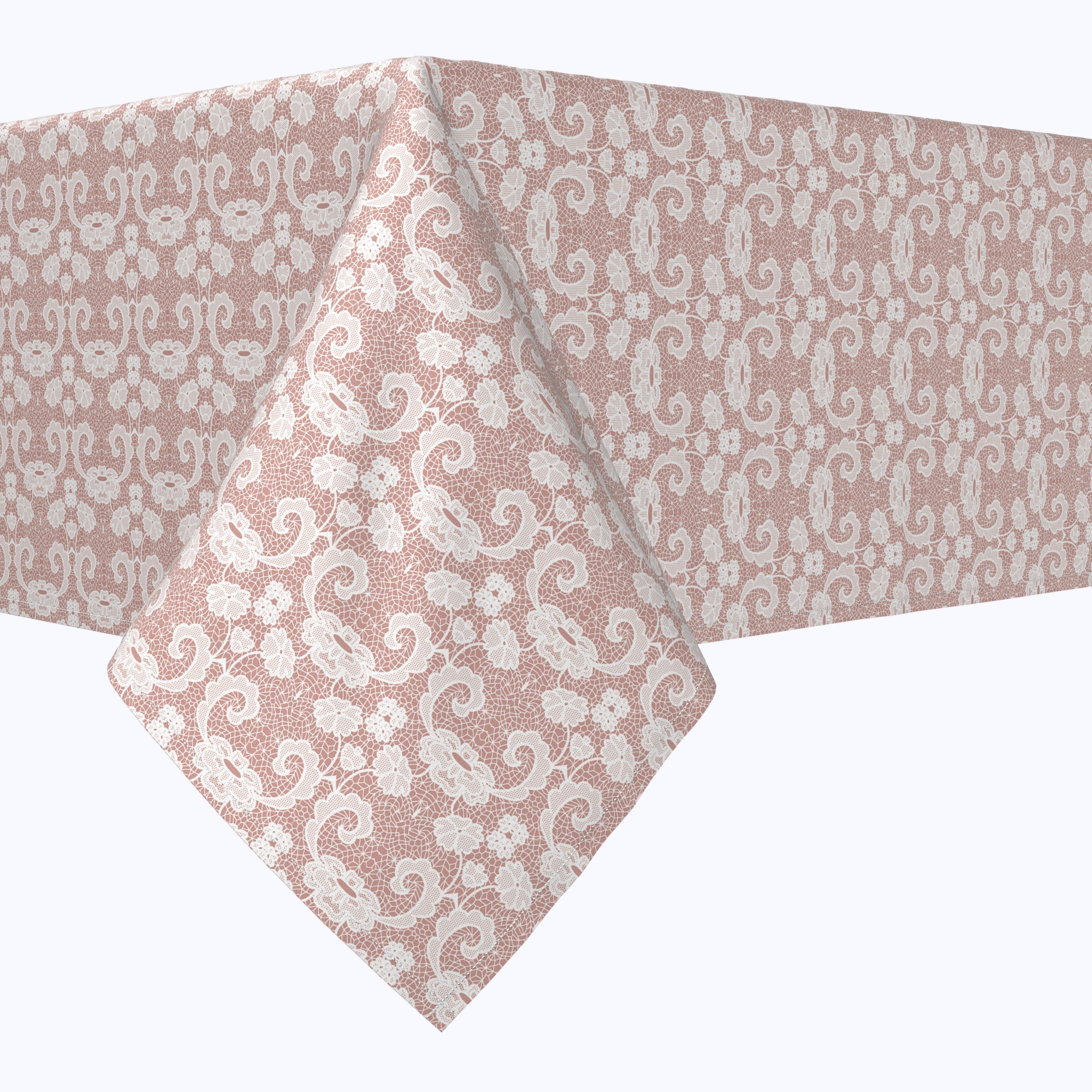 Elegant Lace Square with Decorative Flowers - Perfect for Wedding Decor, Home Accents, and DIY Craft Projects