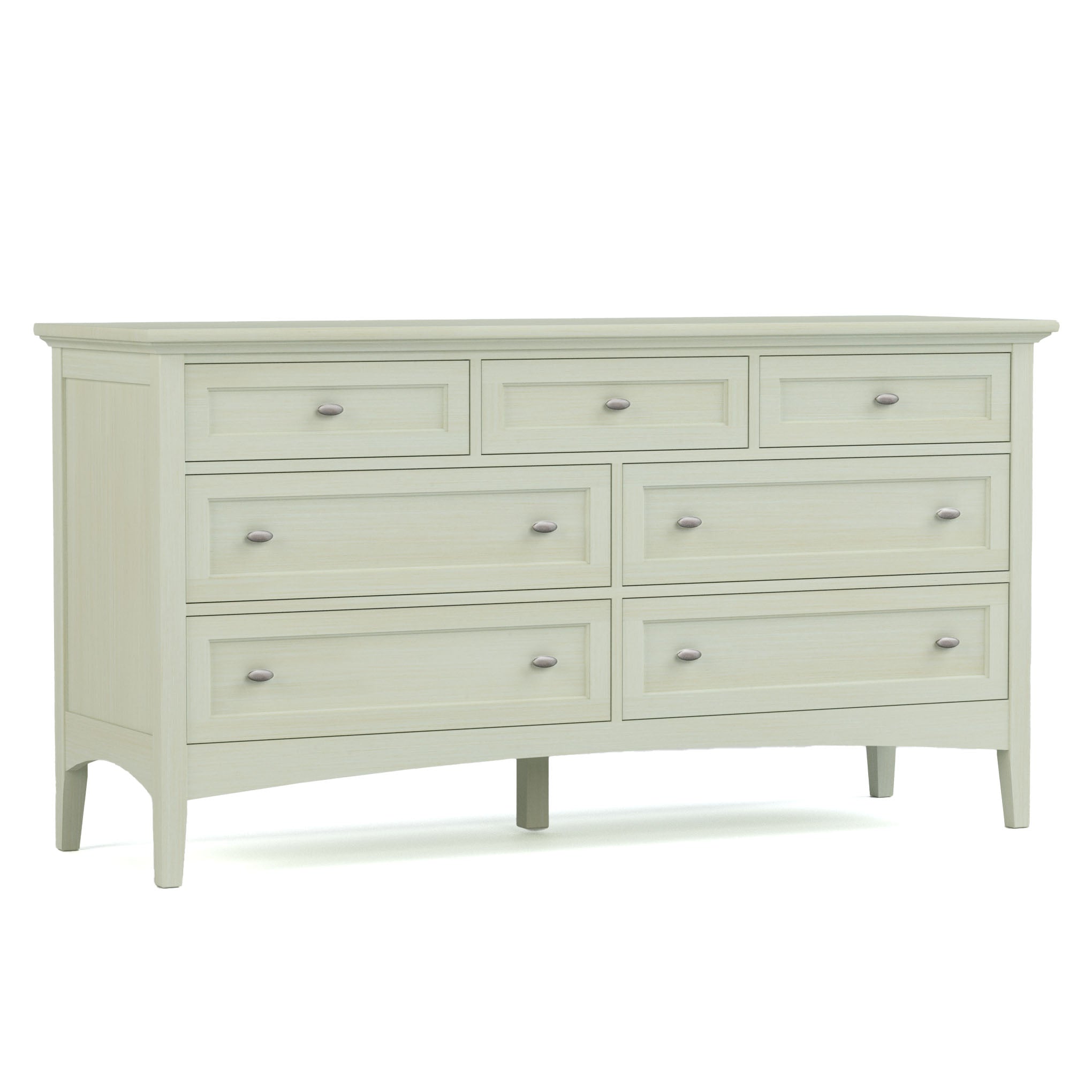 Revere Seven Drawer Dresser - Solid Wood Bedroom Chest of Drawers for Storage & Organization | Perfect for Master Bedroom, Guest Room & Dorm Decor