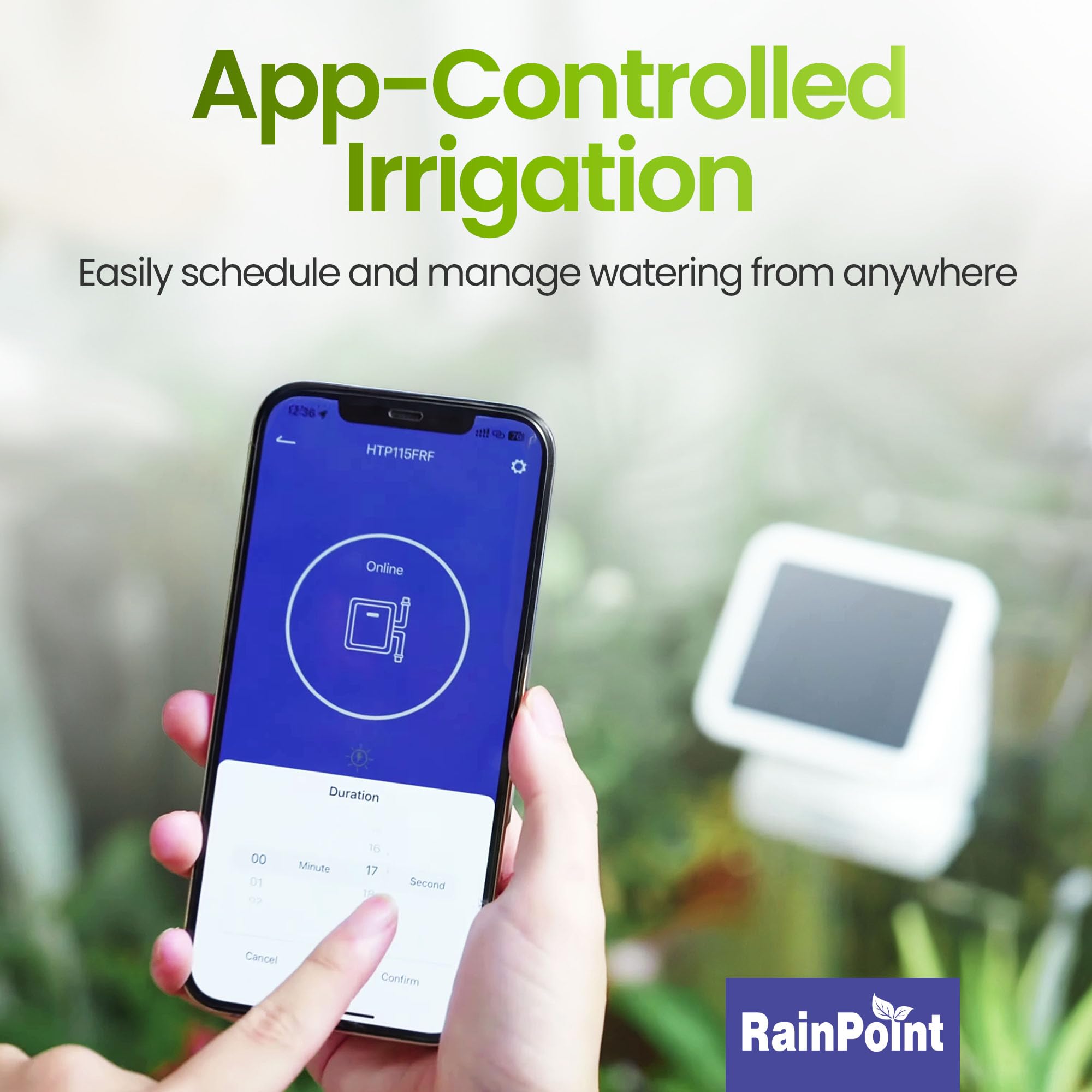 BALDR Smart WiFi Solar Drip Irrigation System - Automatic Plant Watering Kit with Timer & App Control - Indoor/Outdoor Solar Powered Water Pump for House Plants - Perfect for Vacation Care & Garden Maintenance