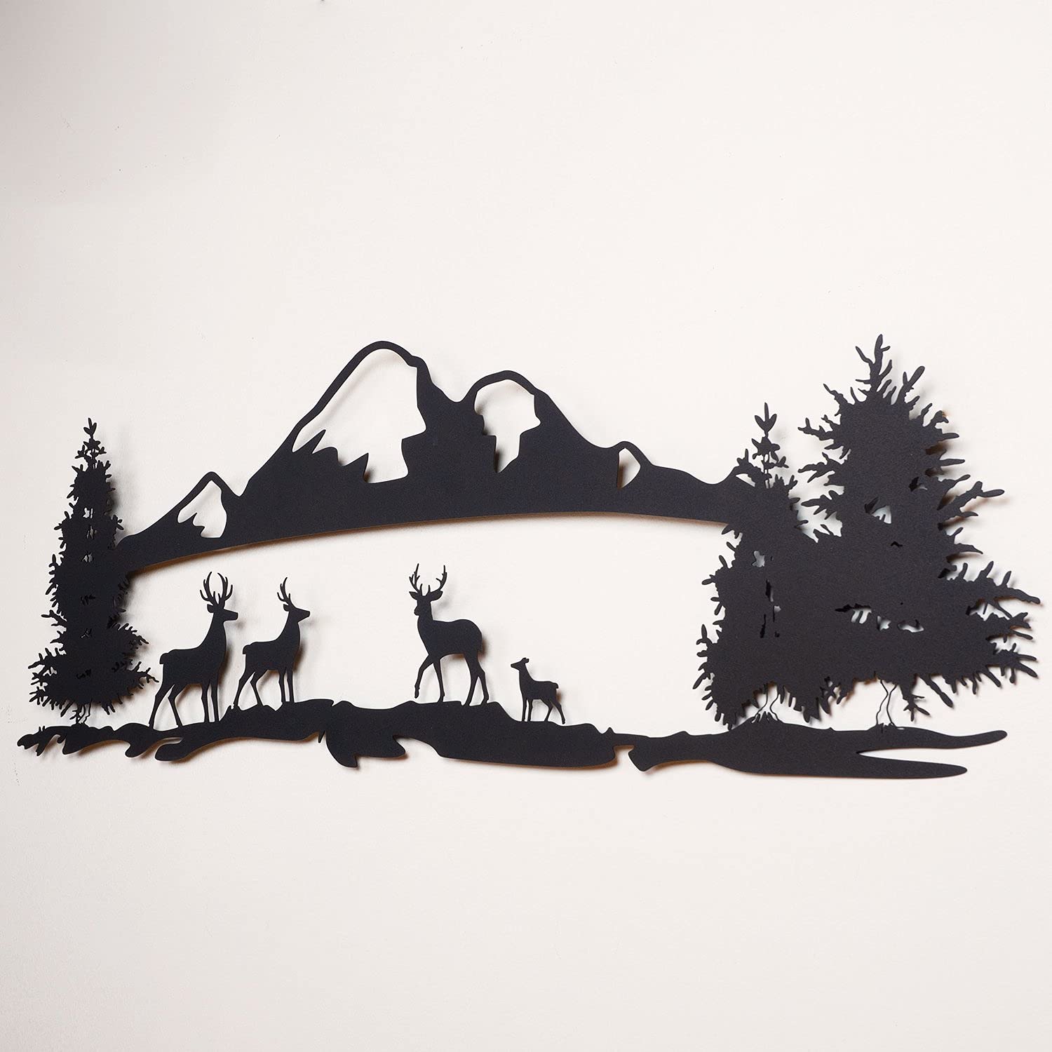 Landscape Metal Wall Art for Living Room & Bedroom Decor - Indoor Outdoor Wall Hanging