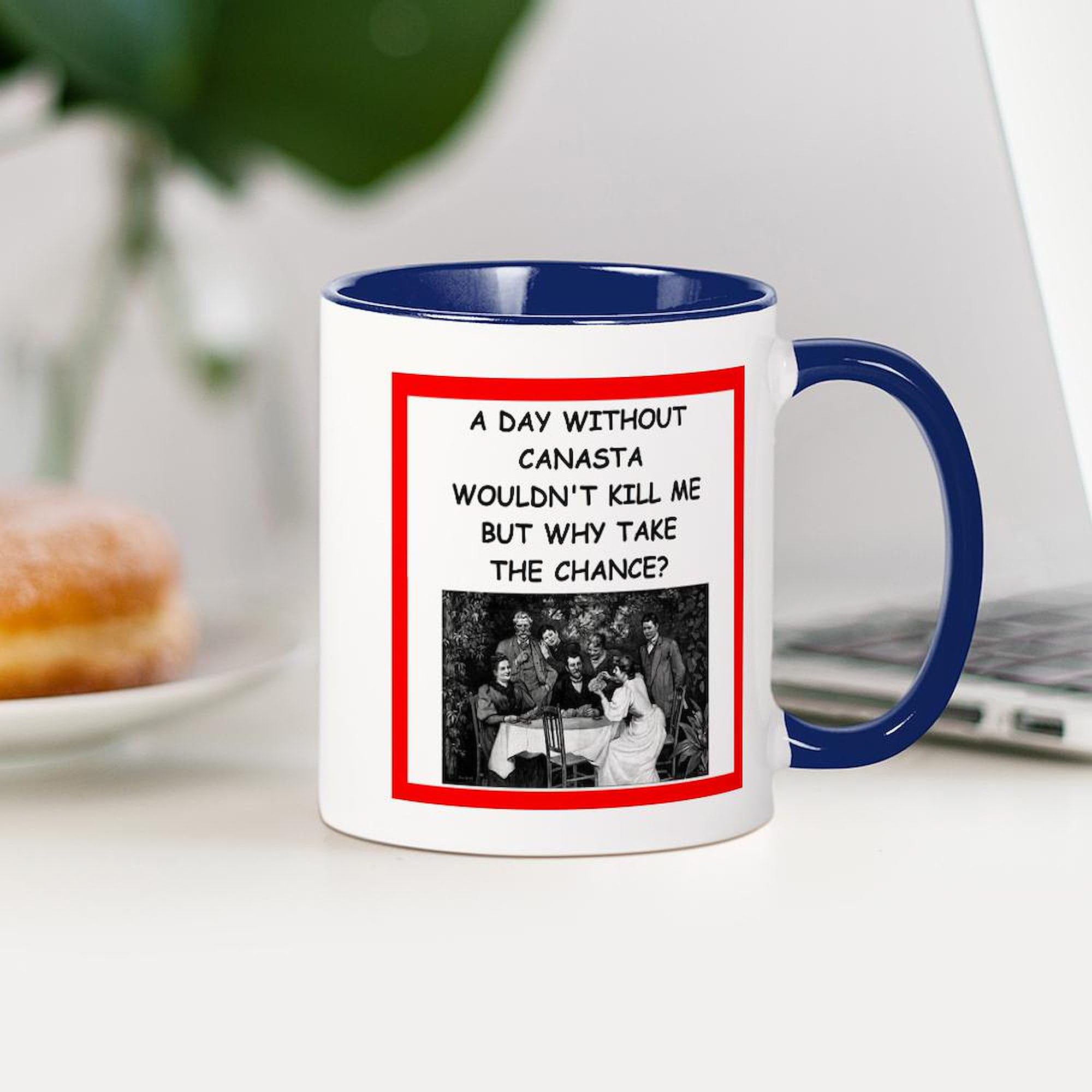 **11 oz Ceramic Coffee Mug - Insulated Canasta Design for Hot & Cold Drinks - Perfect for Home, Office, or Gifts**