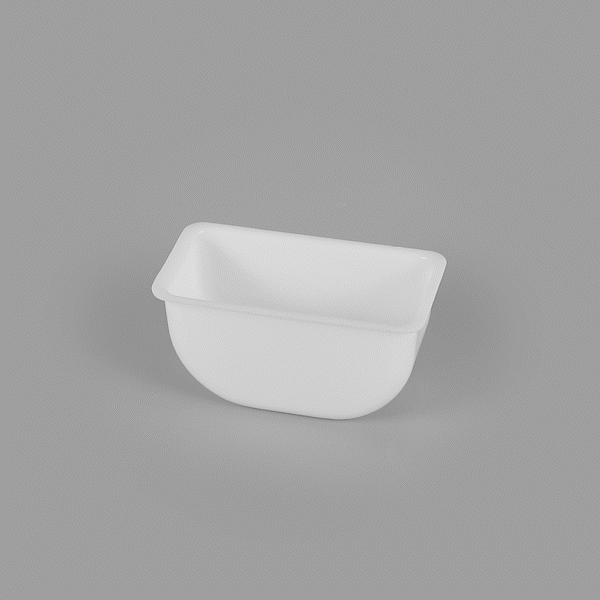 Bar Lux 1 Pint White Plastic Insert for 6-Compartment Condiment Caddy - Perfect for Restaurants, Catering & Home Kitchen Organization (1 Count Box)