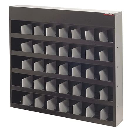 Adjustable Metal Storage Bin Cabinet with Plastic Dividers - Organize Tools, Office Supplies & Craft Materials for Home or Garage