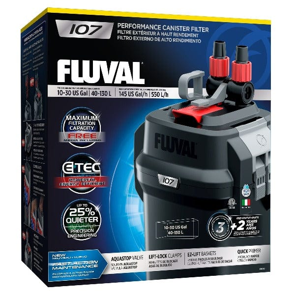 Fluval 07 Series External Canister Filter for Aquariums - High Performance Fish Tank Filter System for Freshwater & Saltwater Tanks - Ideal for Home, Office, or Pet Store Use