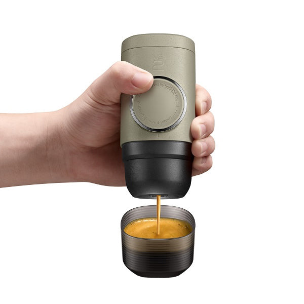 Wacaco MiniPresso NS2 Portable Espresso Maker - Handheld Coffee Machine for Travel, Camping & Office - Compact & Manual Espresso Maker for Fresh Coffee Anywhere