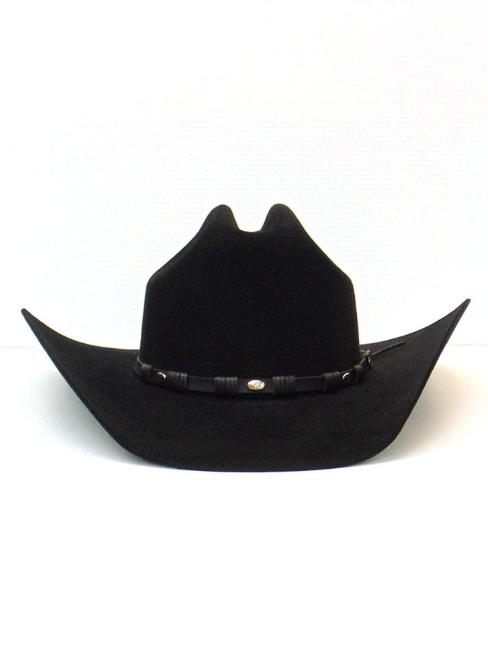 Justin JF0657TOWN BLK 6X Townes Western Felt Cowboy Hat for Men - Black - Perfect for Rodeo, Country Music Festivals & Outdoor Adventures